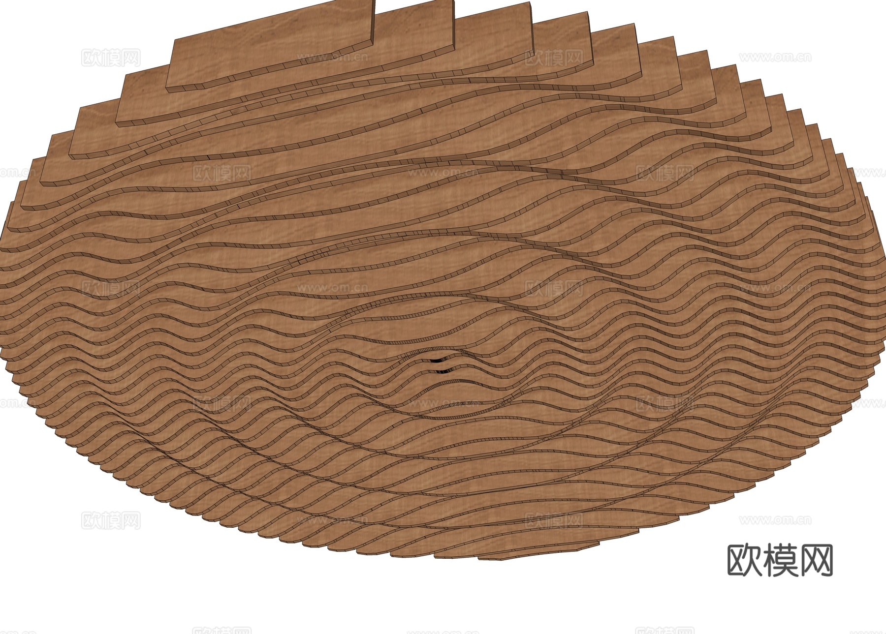 格栅吊顶 涟漪吊顶 涟漪格栅 波纹格栅吊顶 异形吊顶 异形格su模型