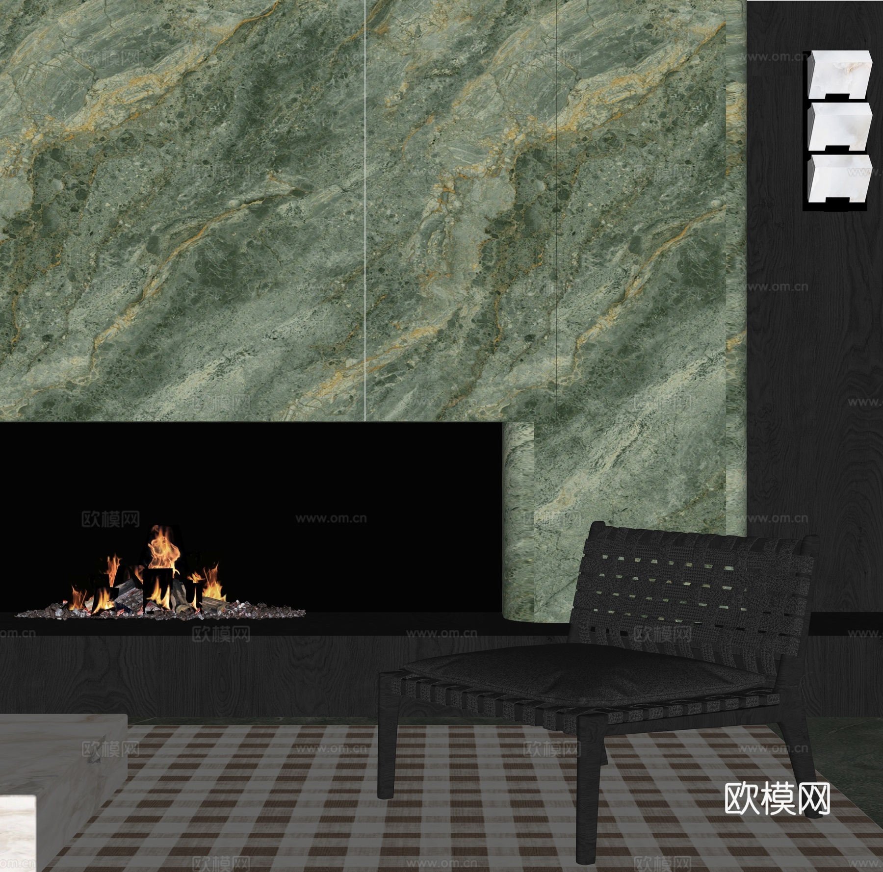 现代休闲椅su模型