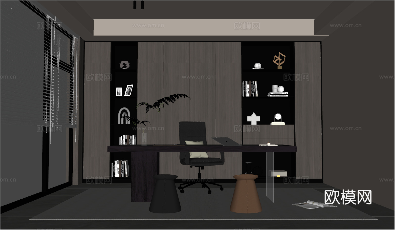 意式 家装 室内简约 轻奢风 格餐厅 客厅 卧室设计su模型