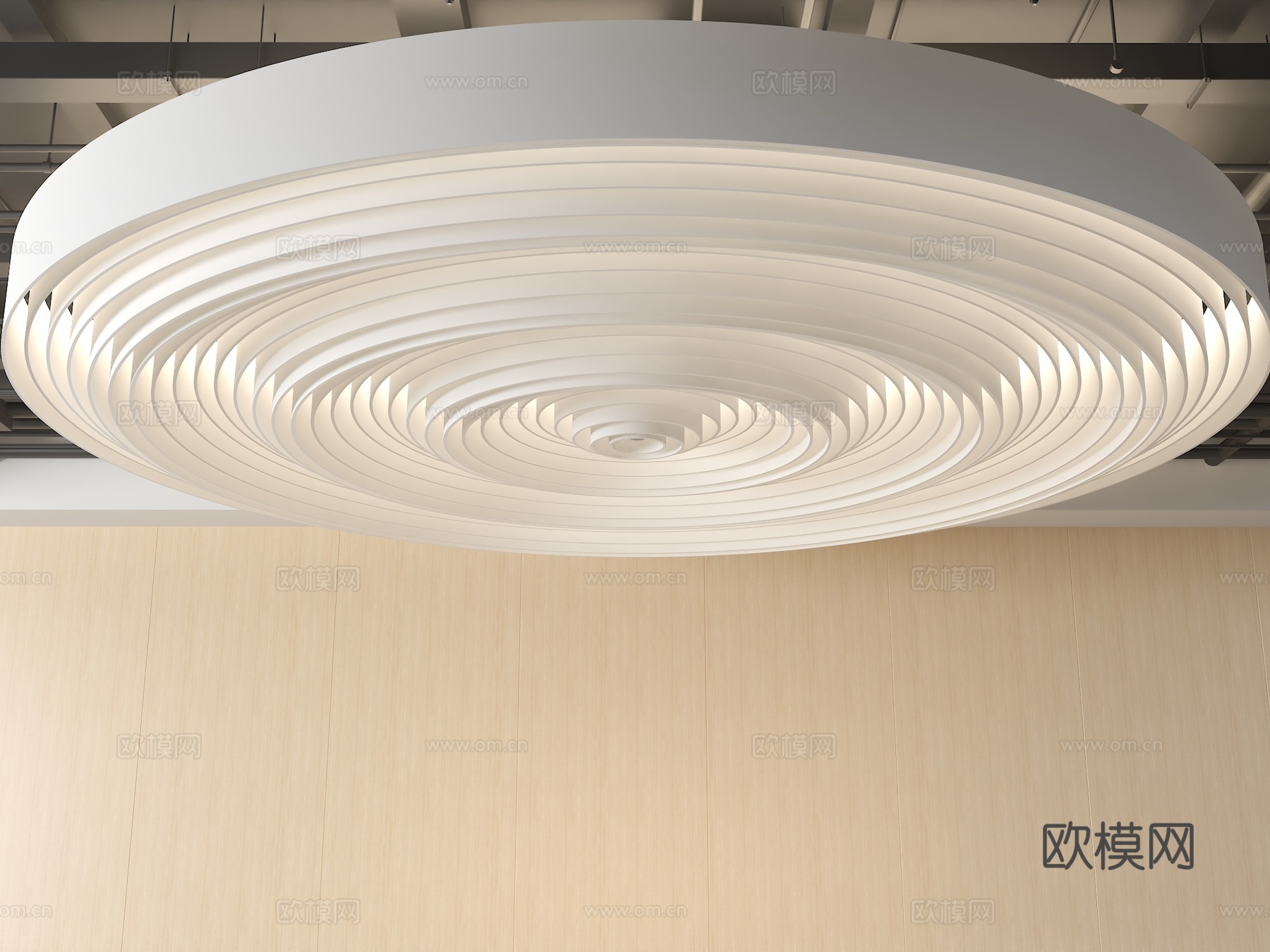 格栅吊顶 涟漪吊顶 涟漪格栅 波纹格栅吊顶 异形吊顶 异形格su模型