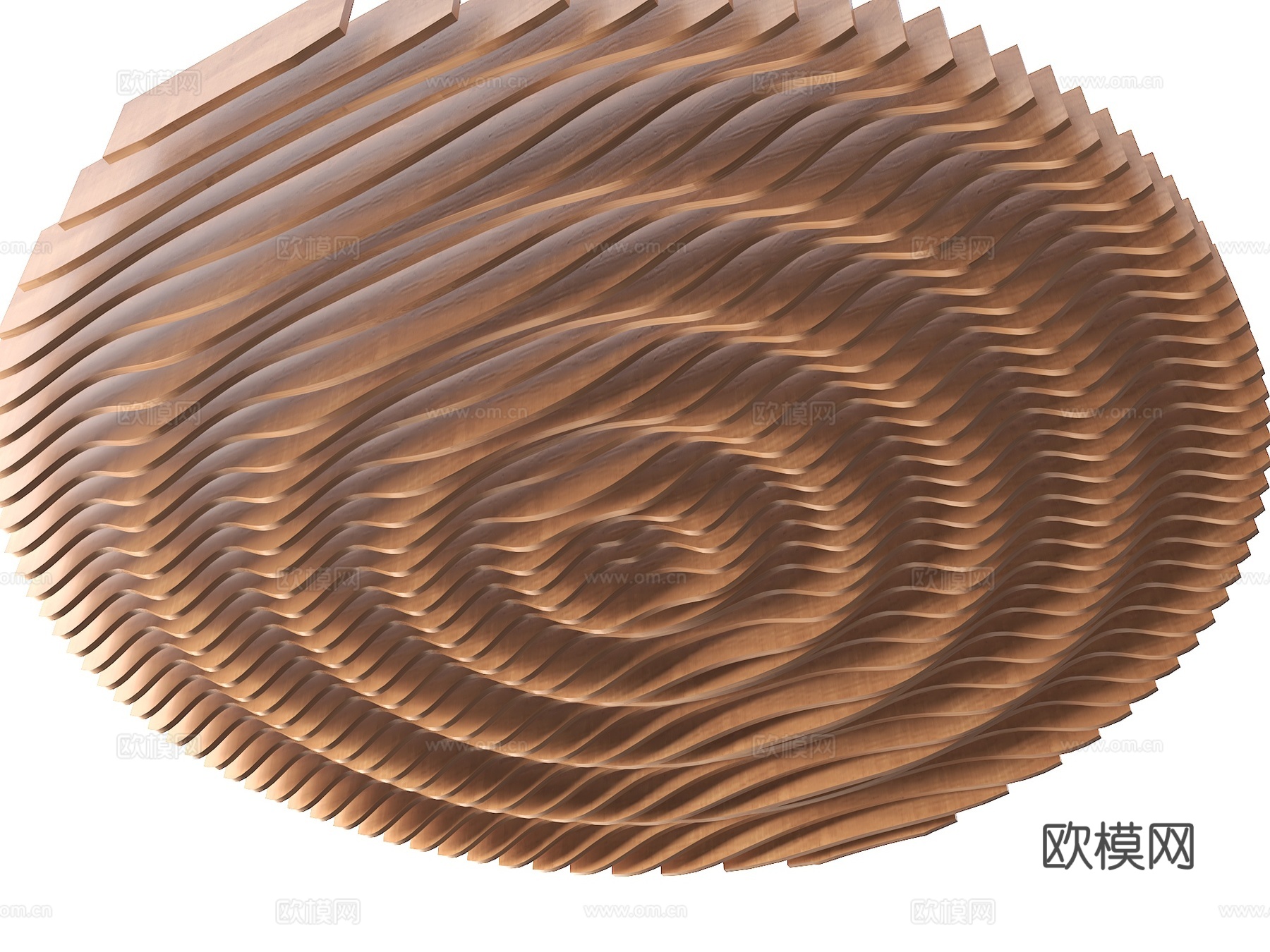 格栅吊顶 涟漪吊顶 涟漪格栅 波纹格栅吊顶 异形吊顶 异形格su模型