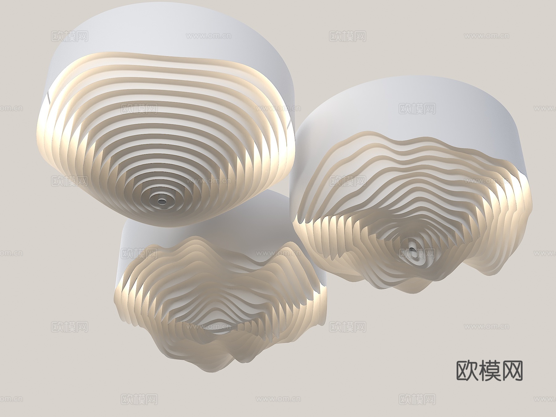 格栅吊顶 涟漪吊顶 涟漪格栅 波纹格栅吊顶 异形吊顶 异形格su模型