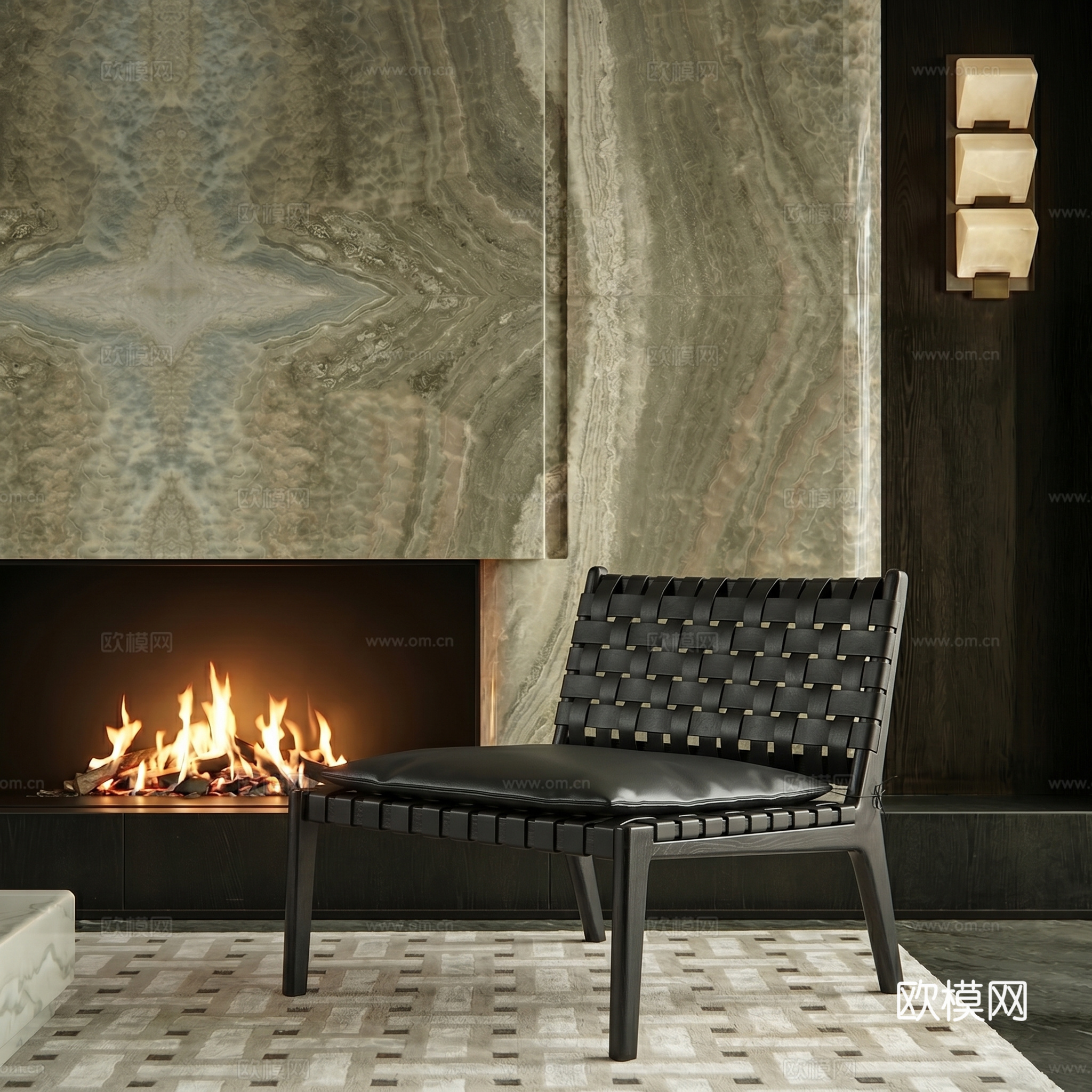 现代休闲椅su模型