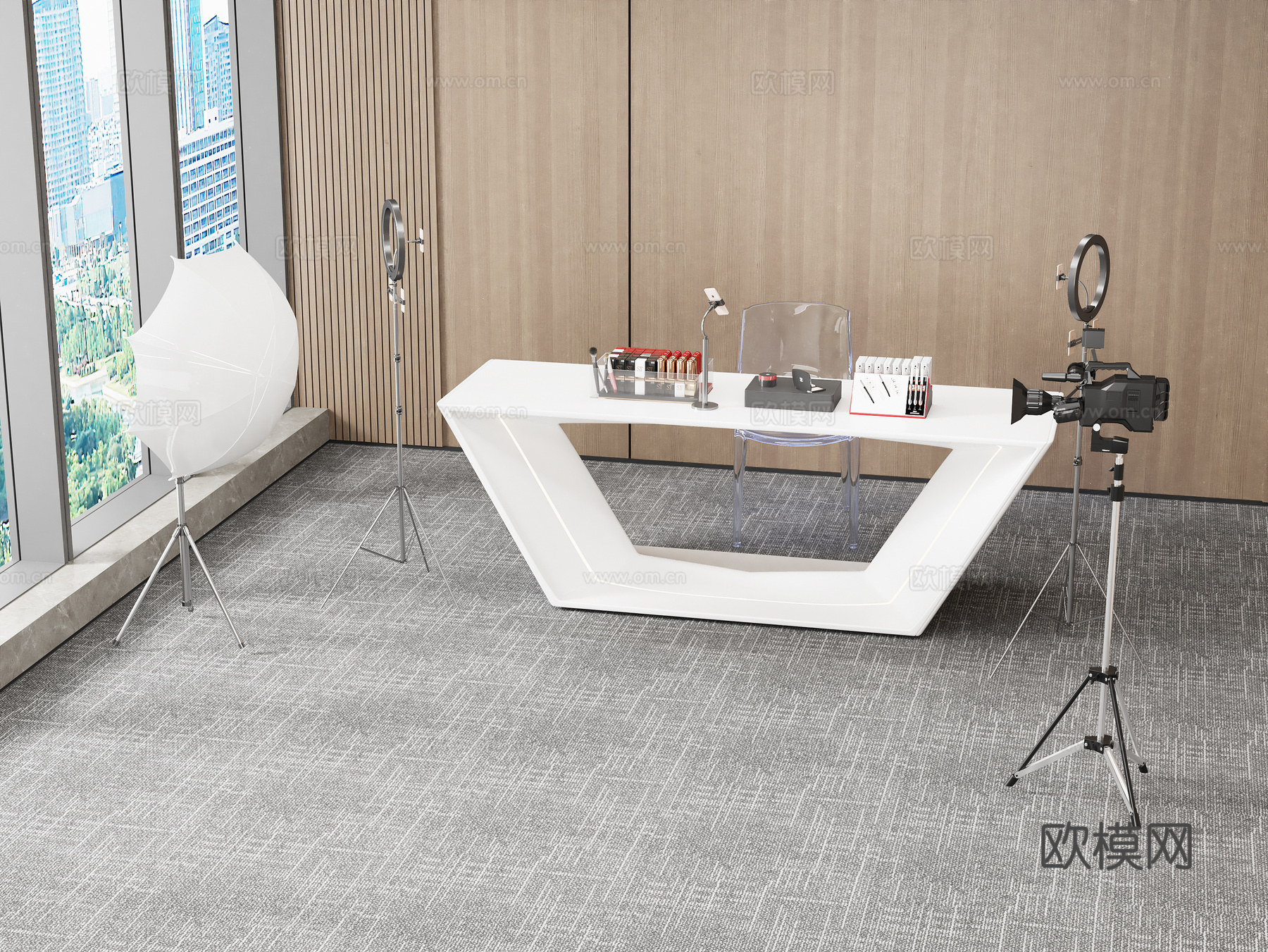 直播设备3d模型