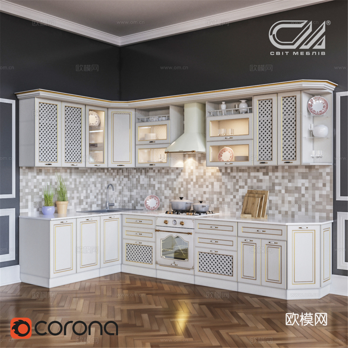 Roxana 厨房3d模型