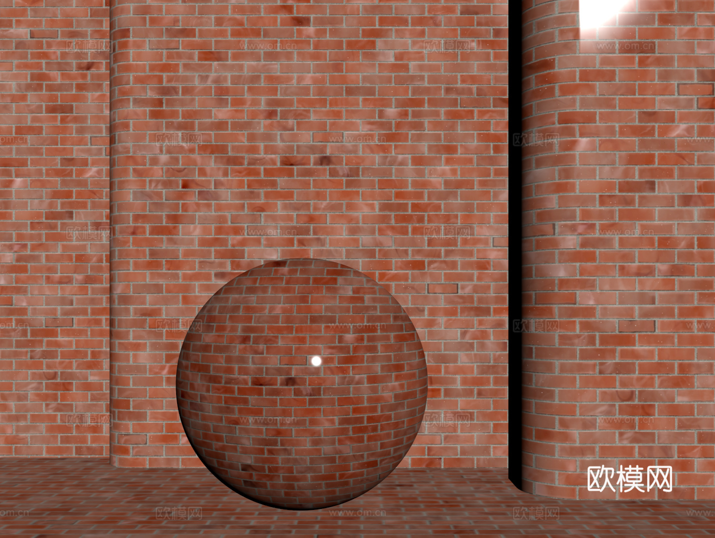 现代砖墙 红色砖墙 仿古砖墙 文化砖墙 工业砖墙su模型