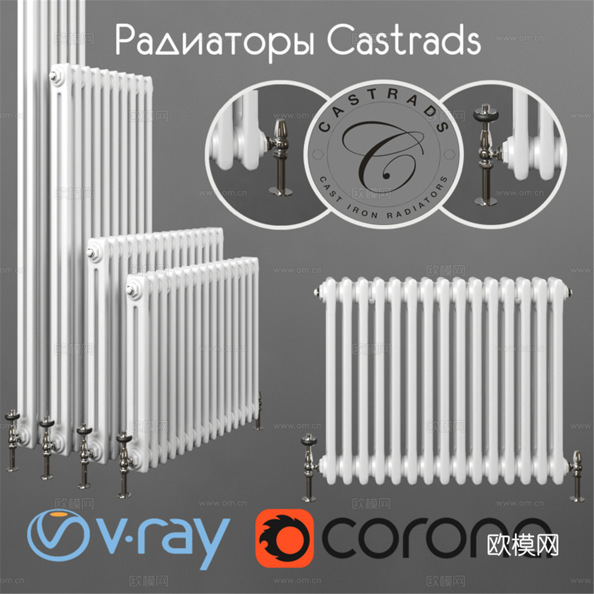Castrads 系列 Florence 2 钢制散热器3d模型