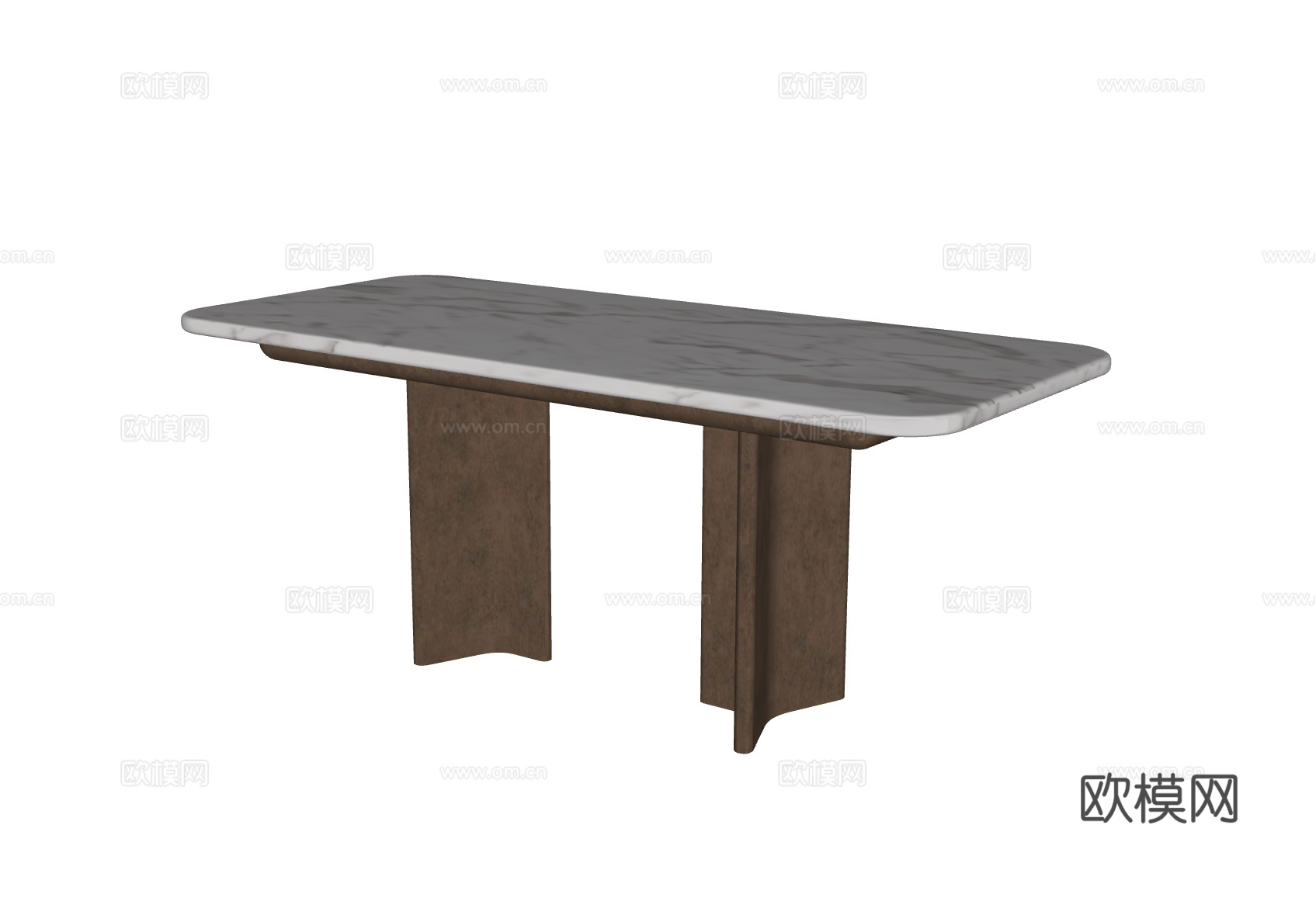 现代轻奢餐桌su模型