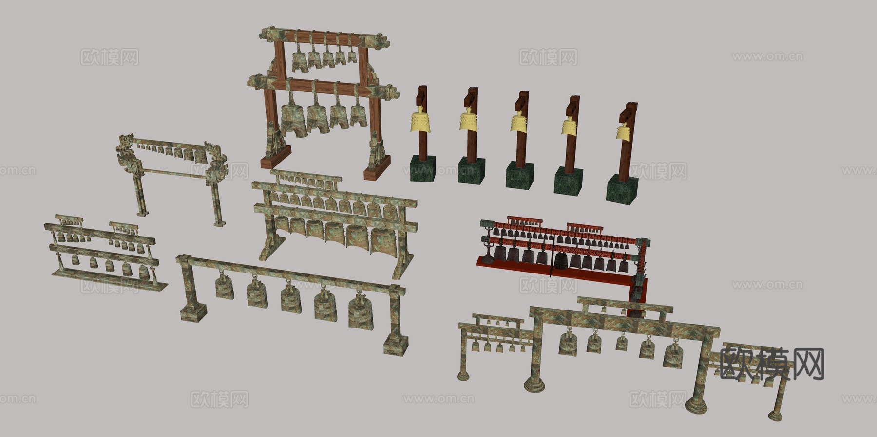 怀旧复古博物馆展示su模型