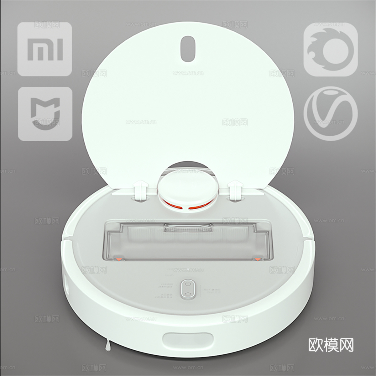 小米米家扫地机器人3d模型