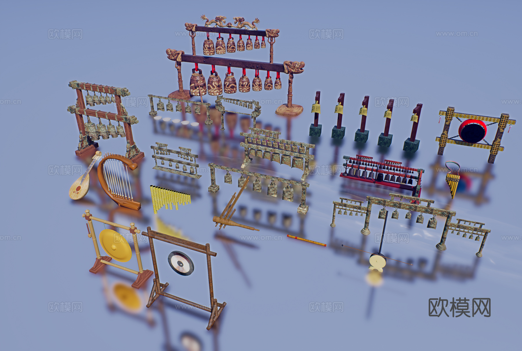 怀旧复古博物馆展示su模型