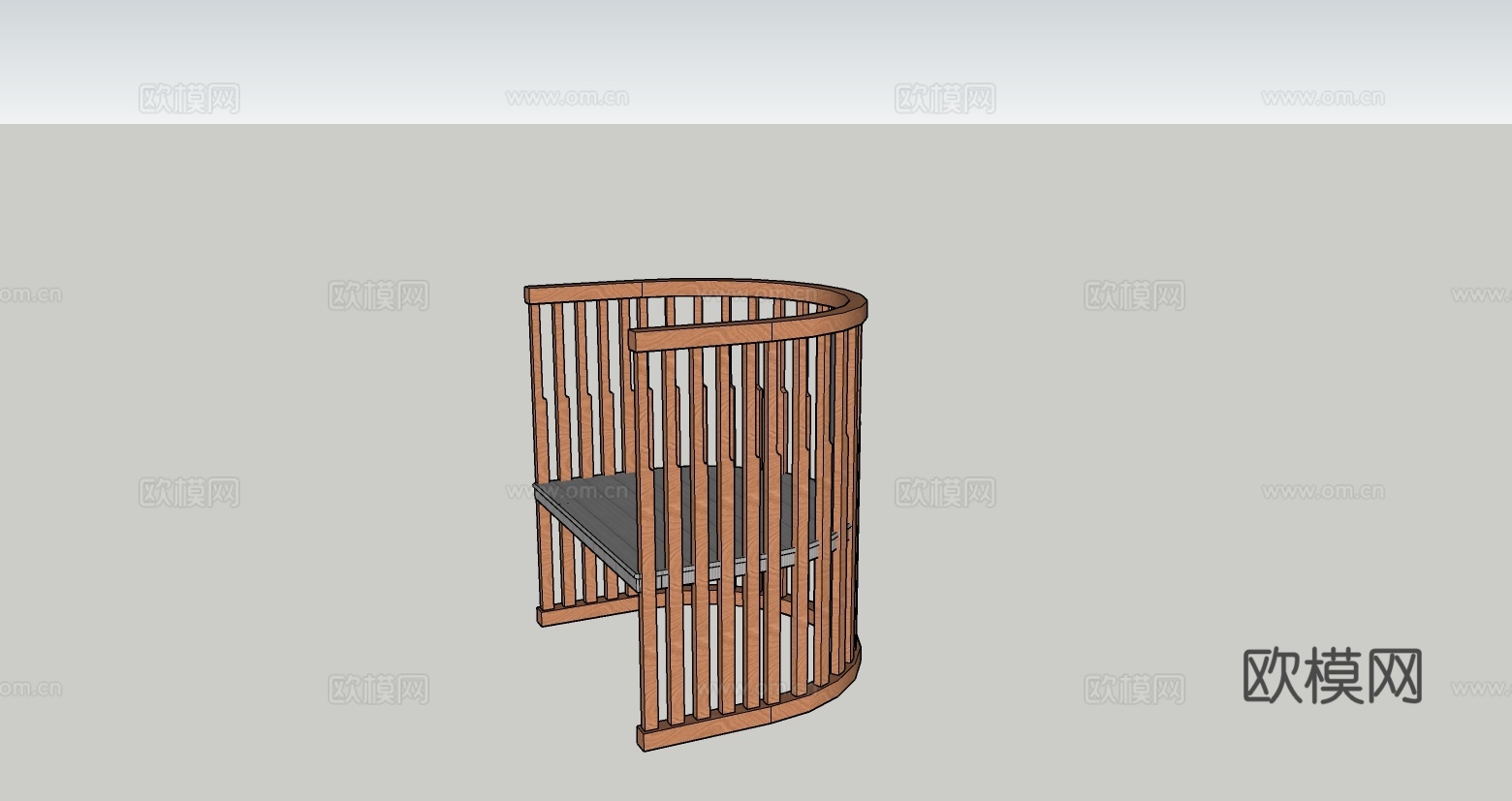 中式椅子su模型