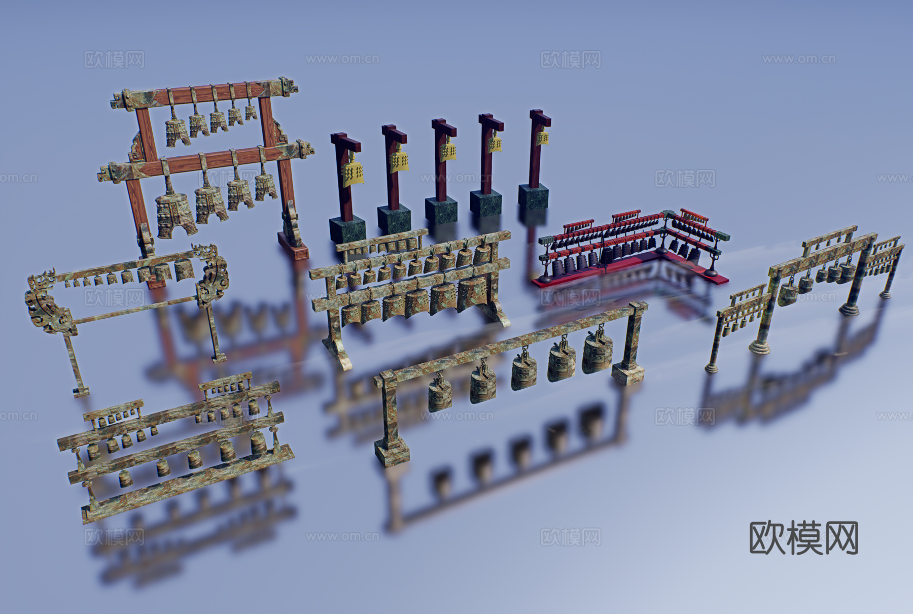 怀旧复古博物馆展示su模型