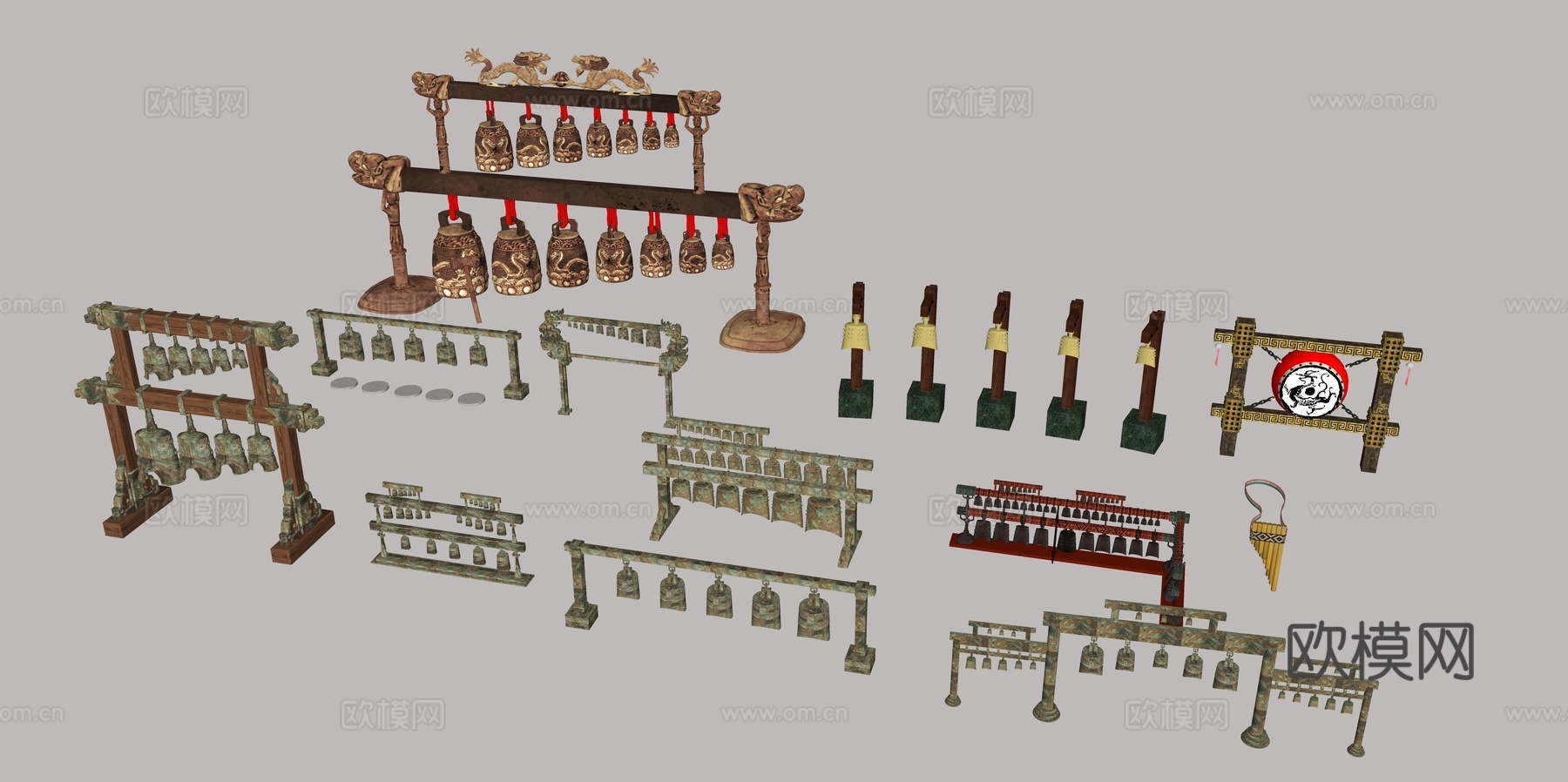 怀旧复古博物馆展示su模型