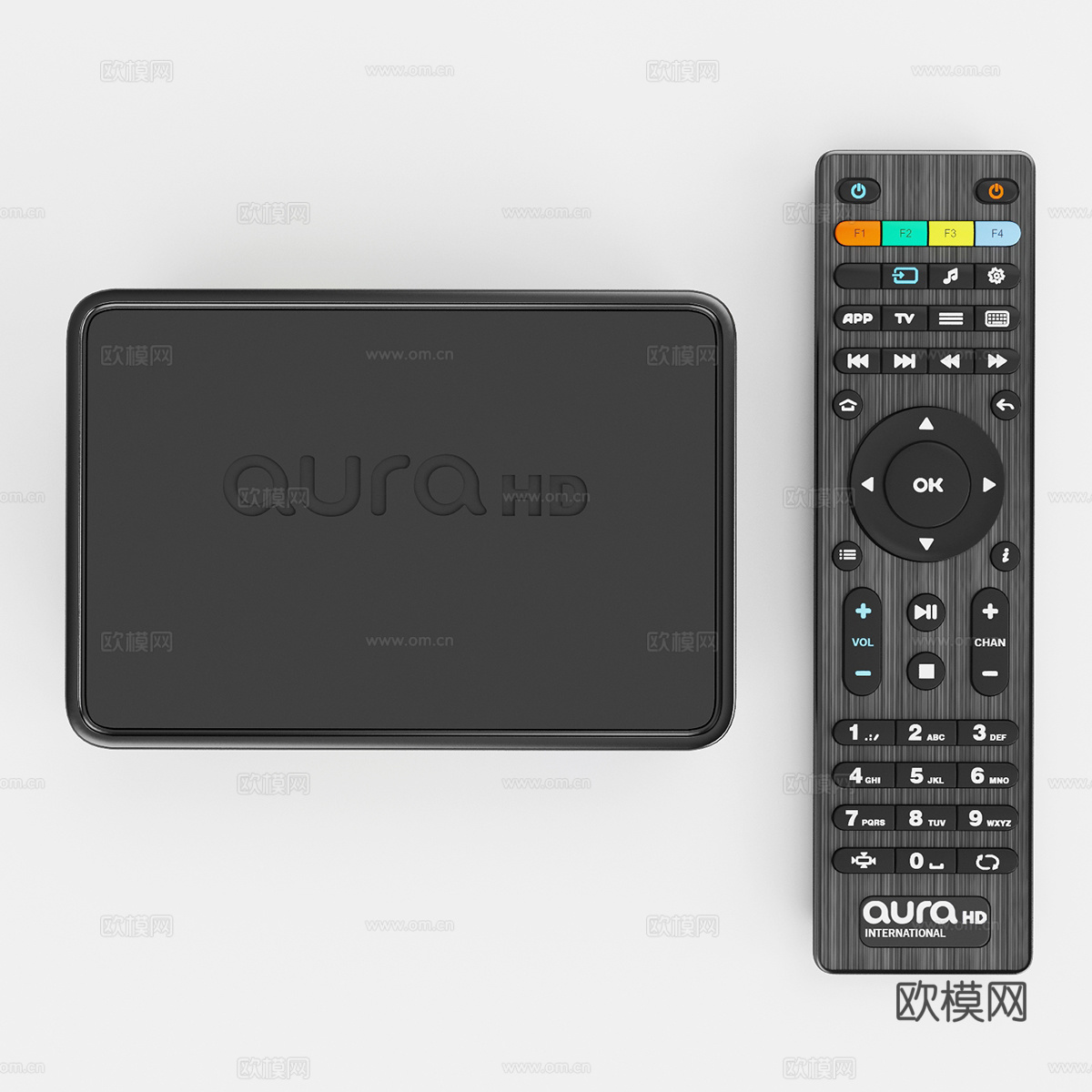 现代机顶盒 机顶盒 遥控器3d模型