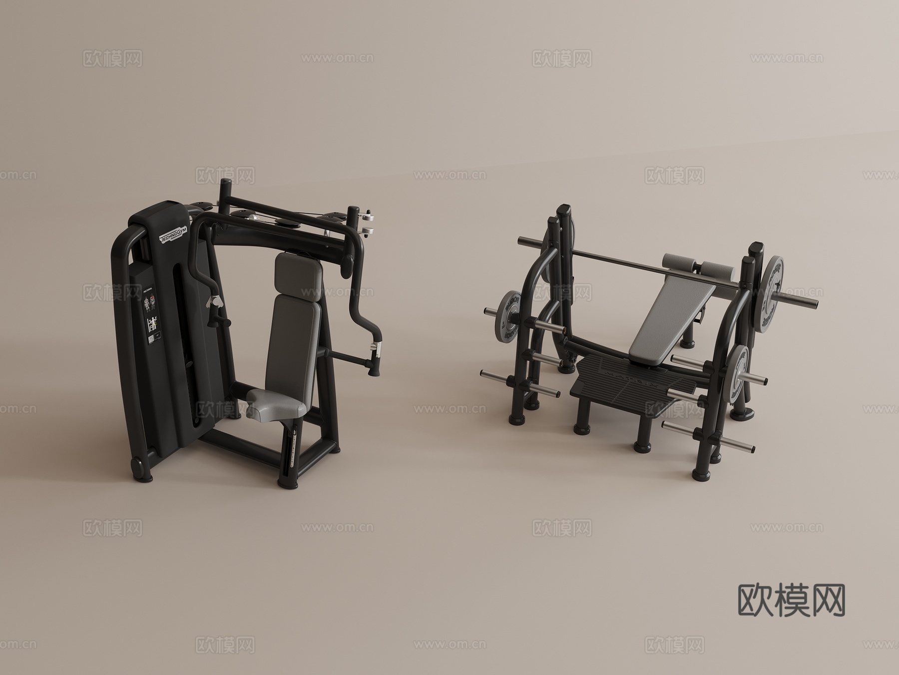 健身器材 运动器材su模型