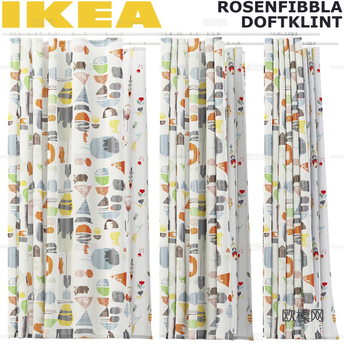 DOFTKLINT, ROSENFIBBLA 套装3d模型