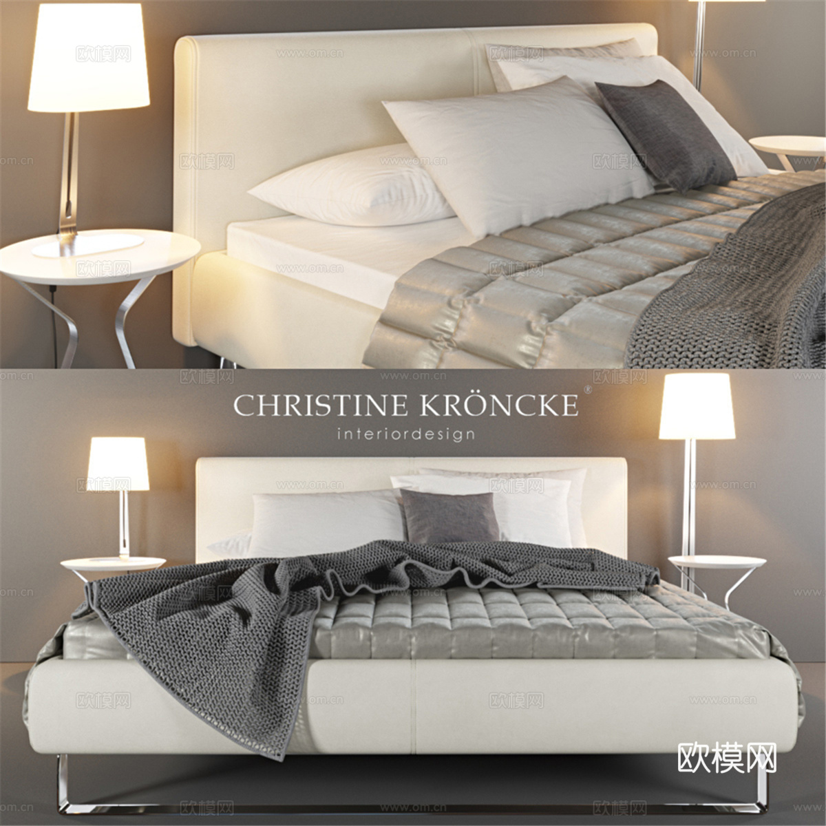 Christine Kroencke设计的Plaisir床3d模型