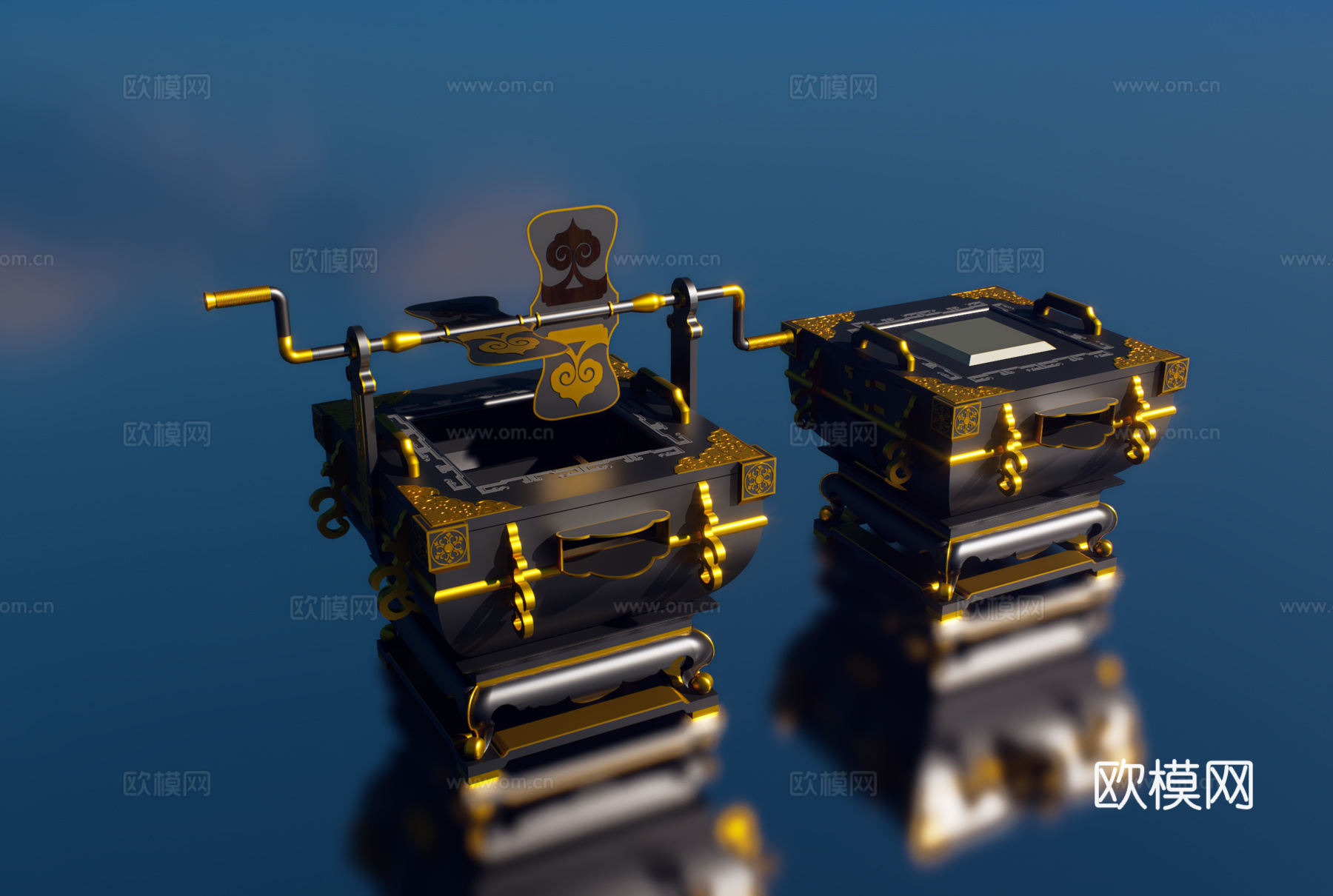 怀旧复古博物馆展示su模型