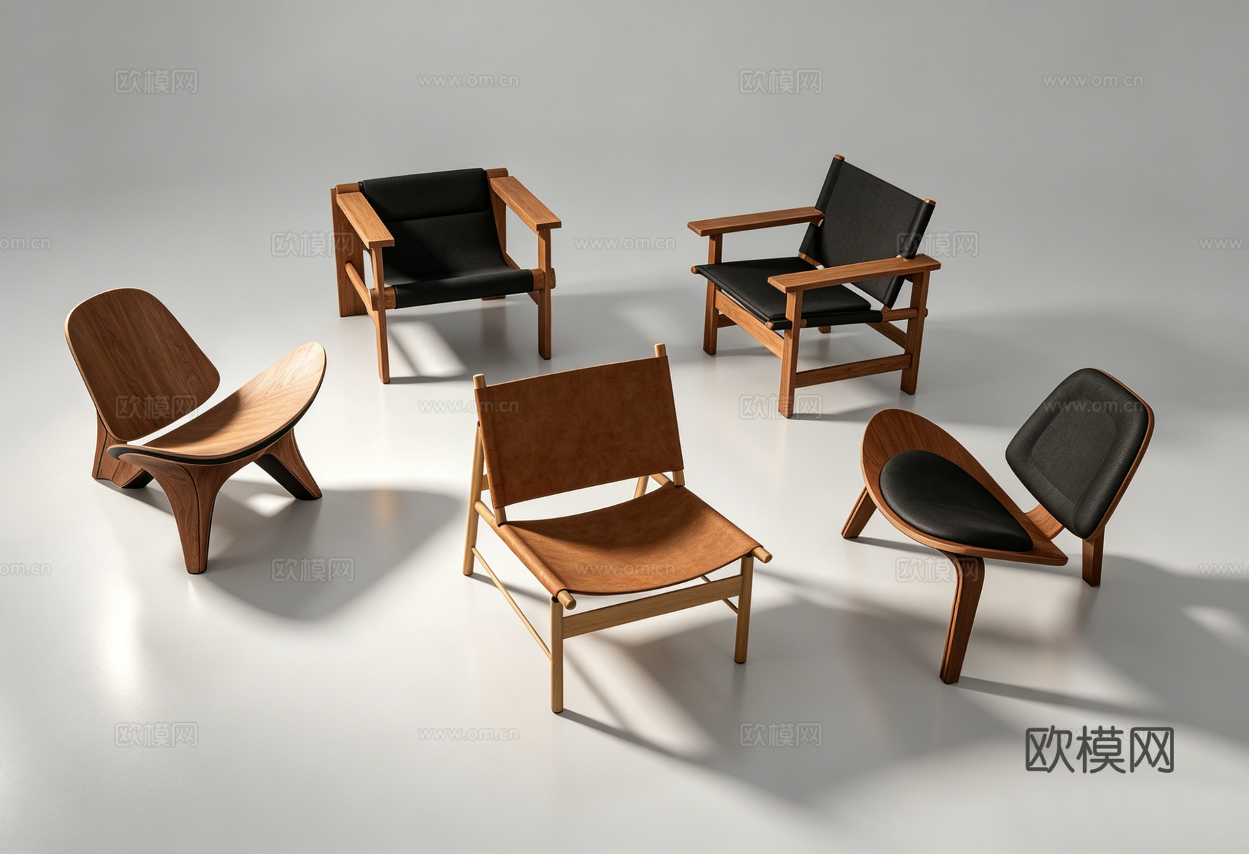 现代单椅su模型