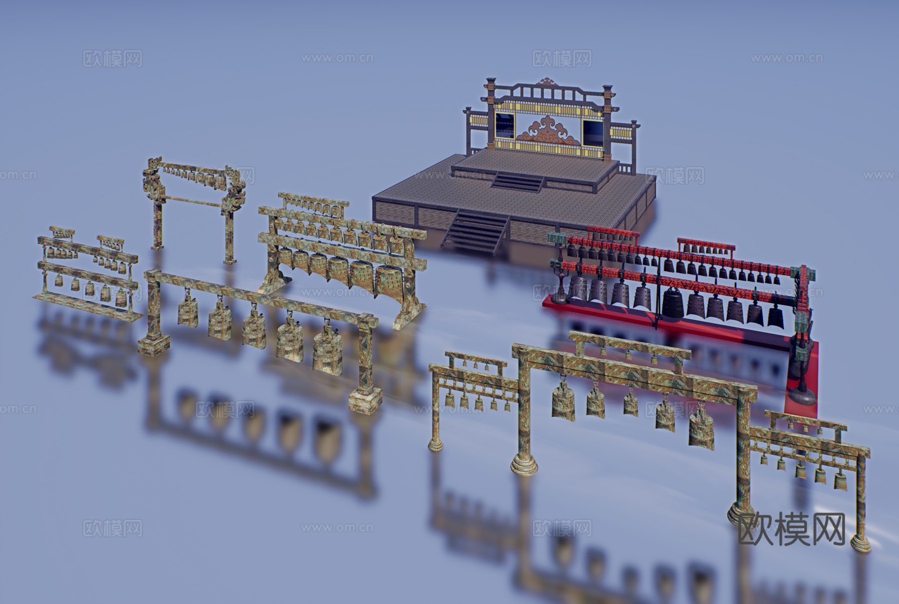 怀旧复古博物馆展示su模型