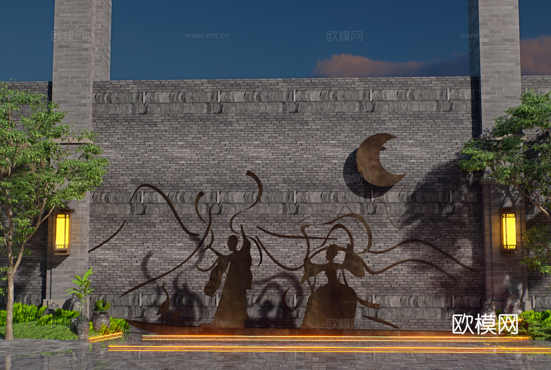 怀旧复古博物馆展示su模型