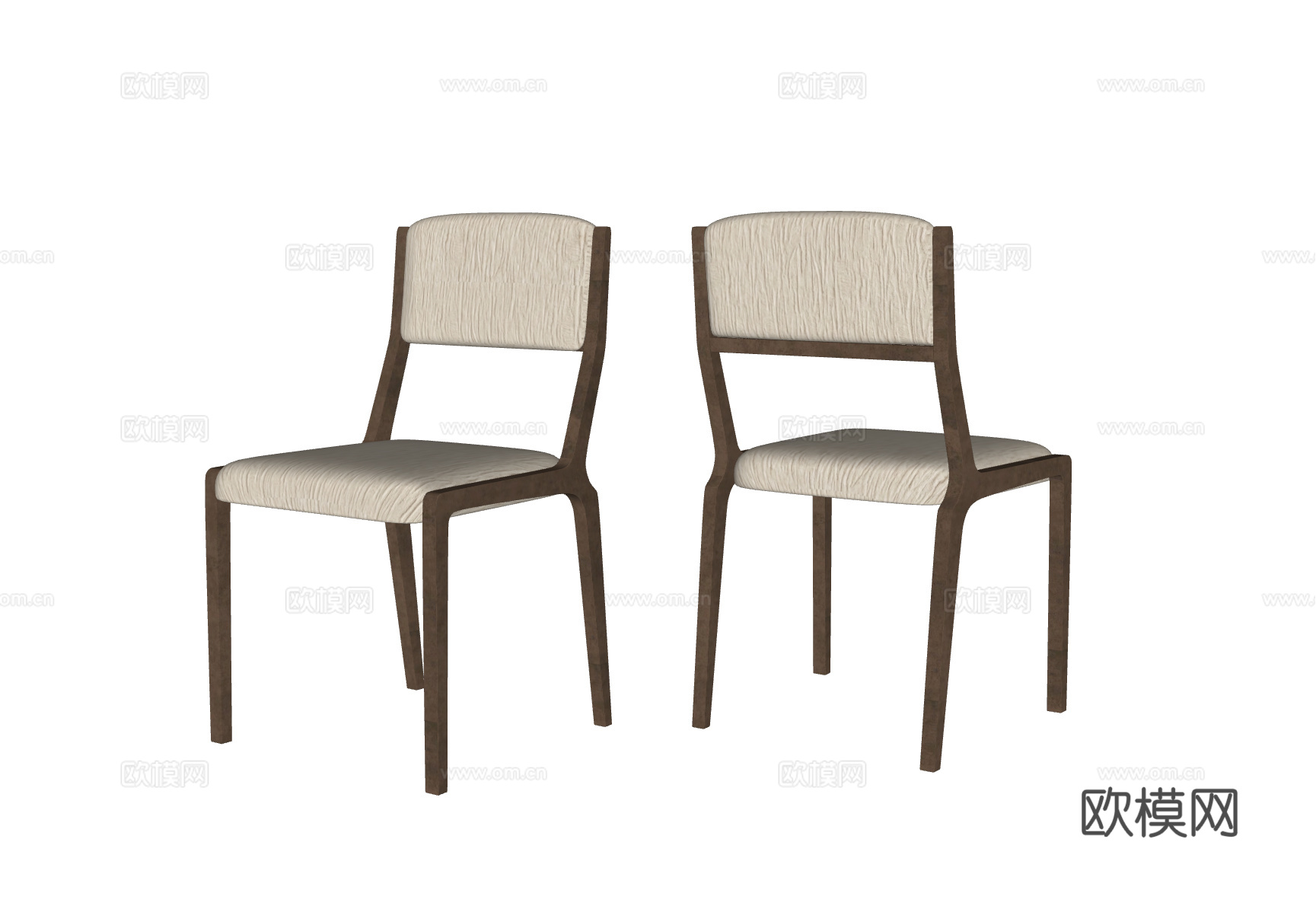 意式轻奢餐椅su模型