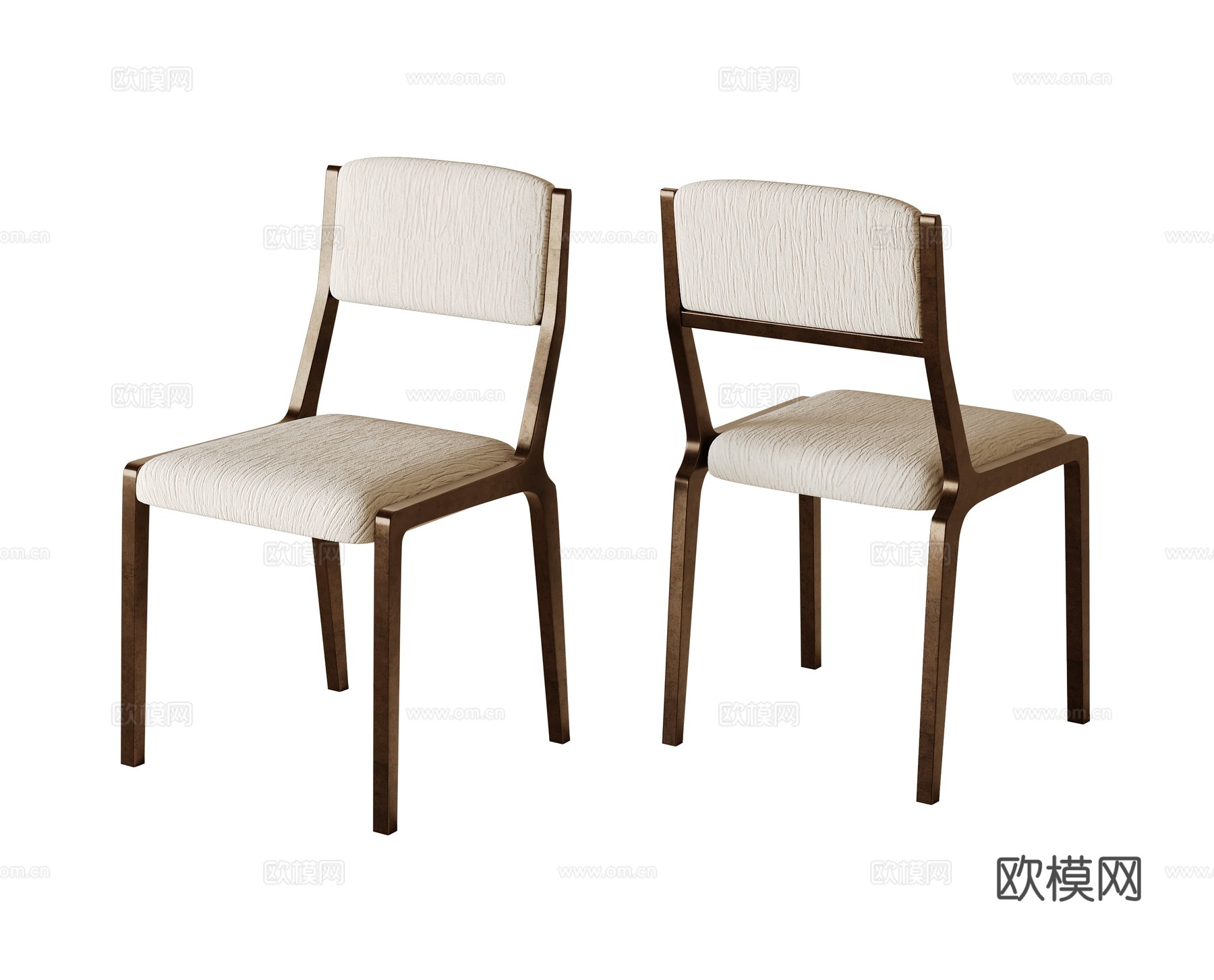 意式轻奢餐椅su模型