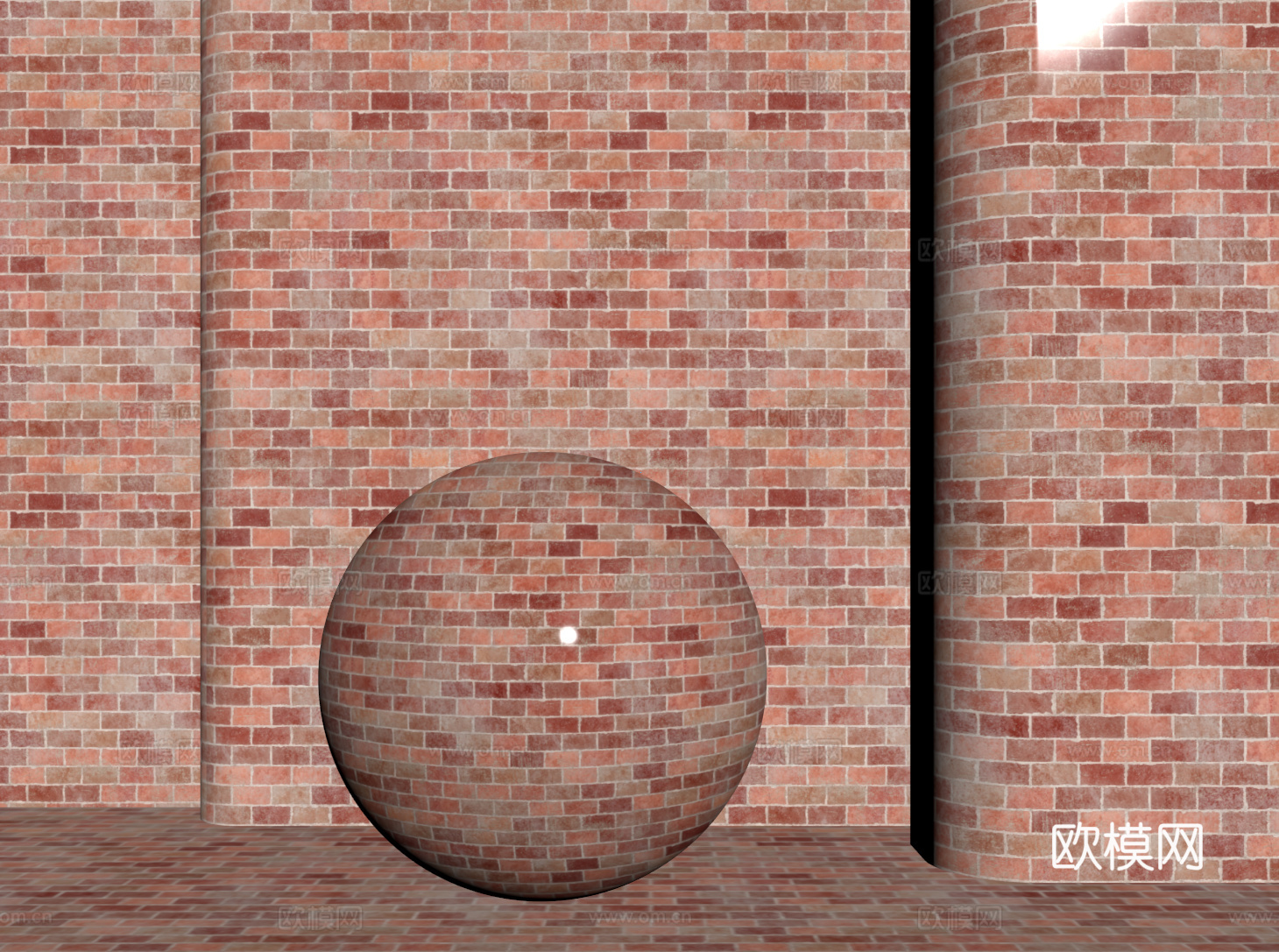 现代砖墙 红色砖墙 仿古砖墙 文化砖墙 工业砖墙su模型