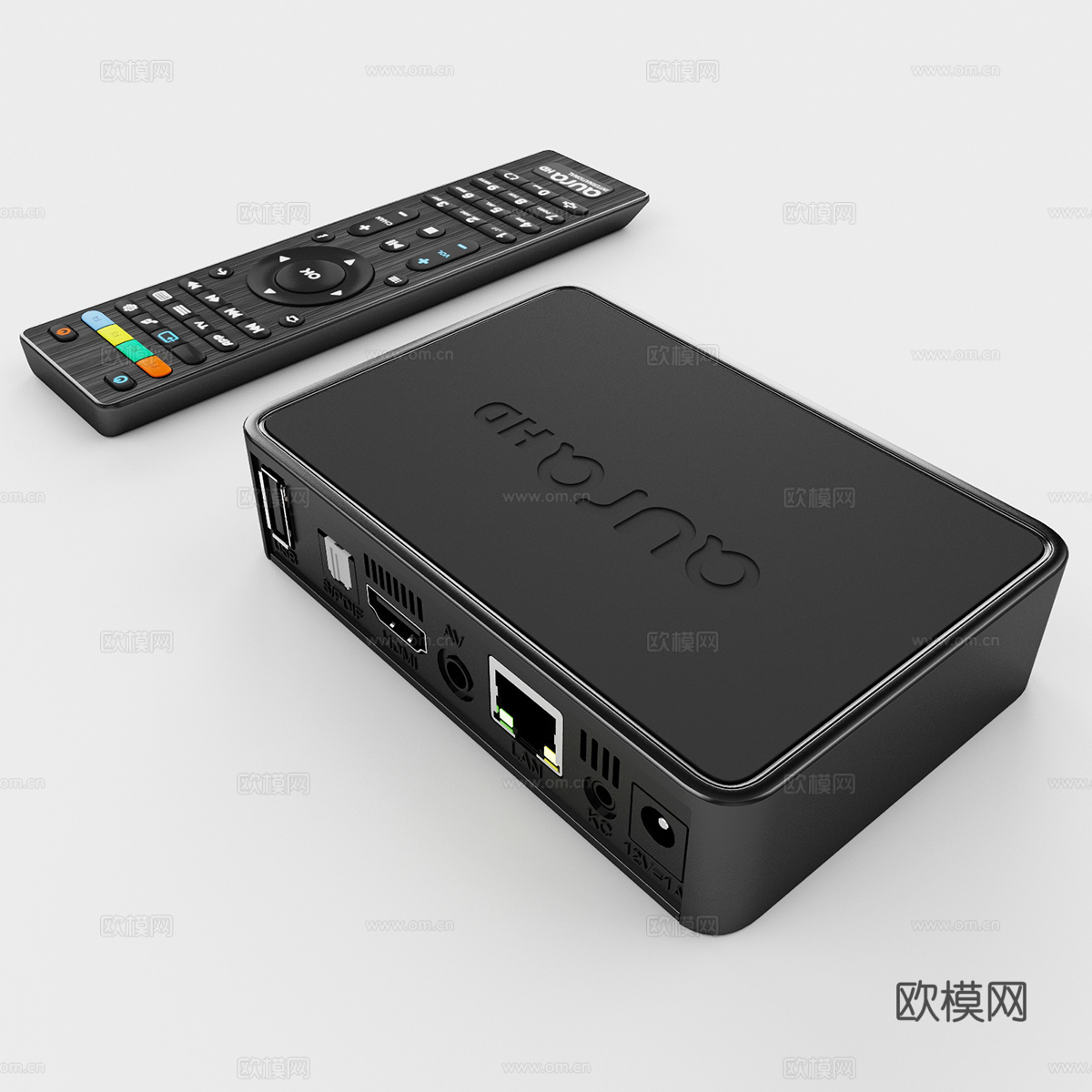 现代机顶盒 机顶盒 遥控器3d模型