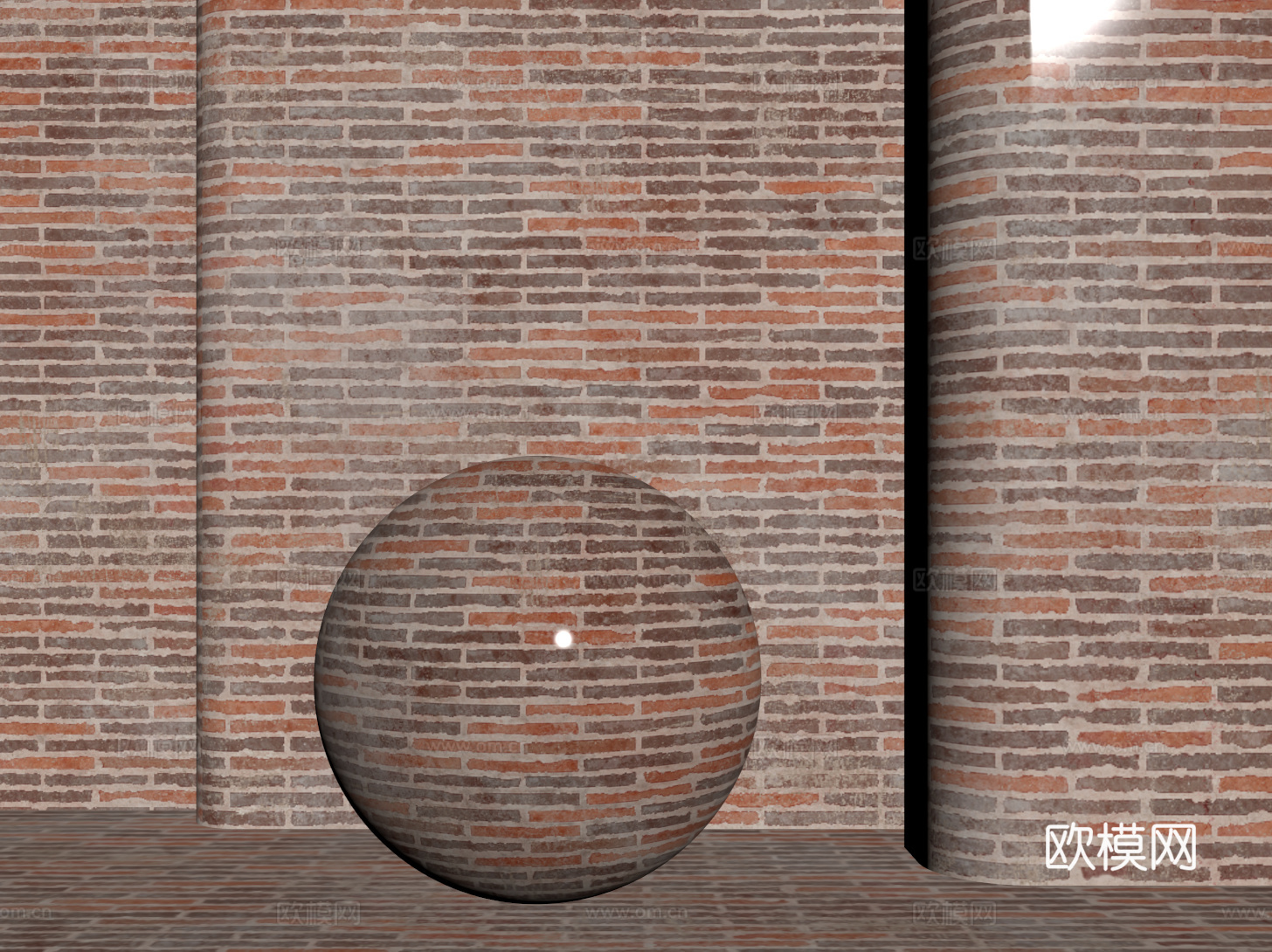 现代砖墙 红色砖墙 仿古砖墙 文化砖墙 工业砖墙su模型