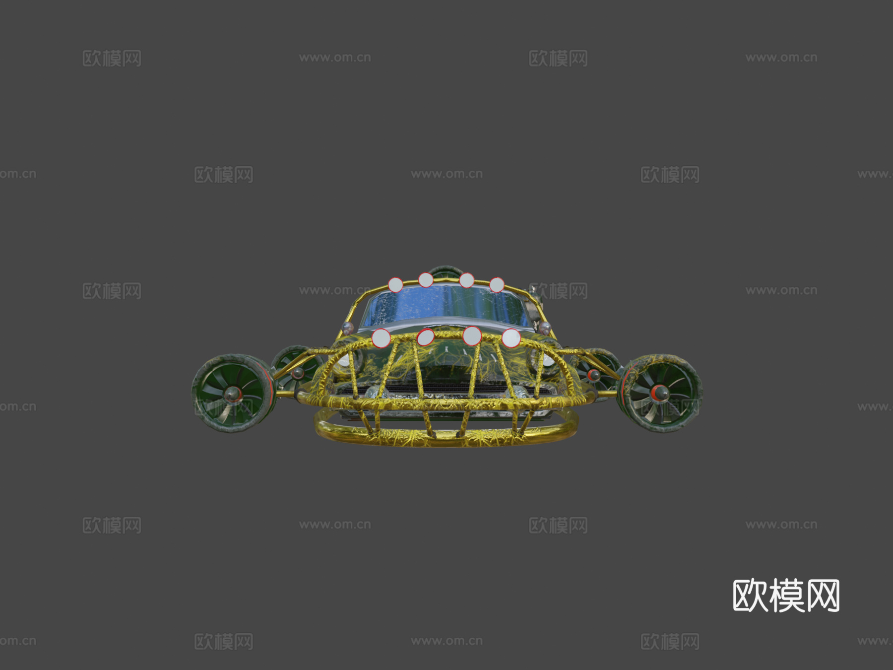 年代未来主义汽车帕卡德鹰su模型