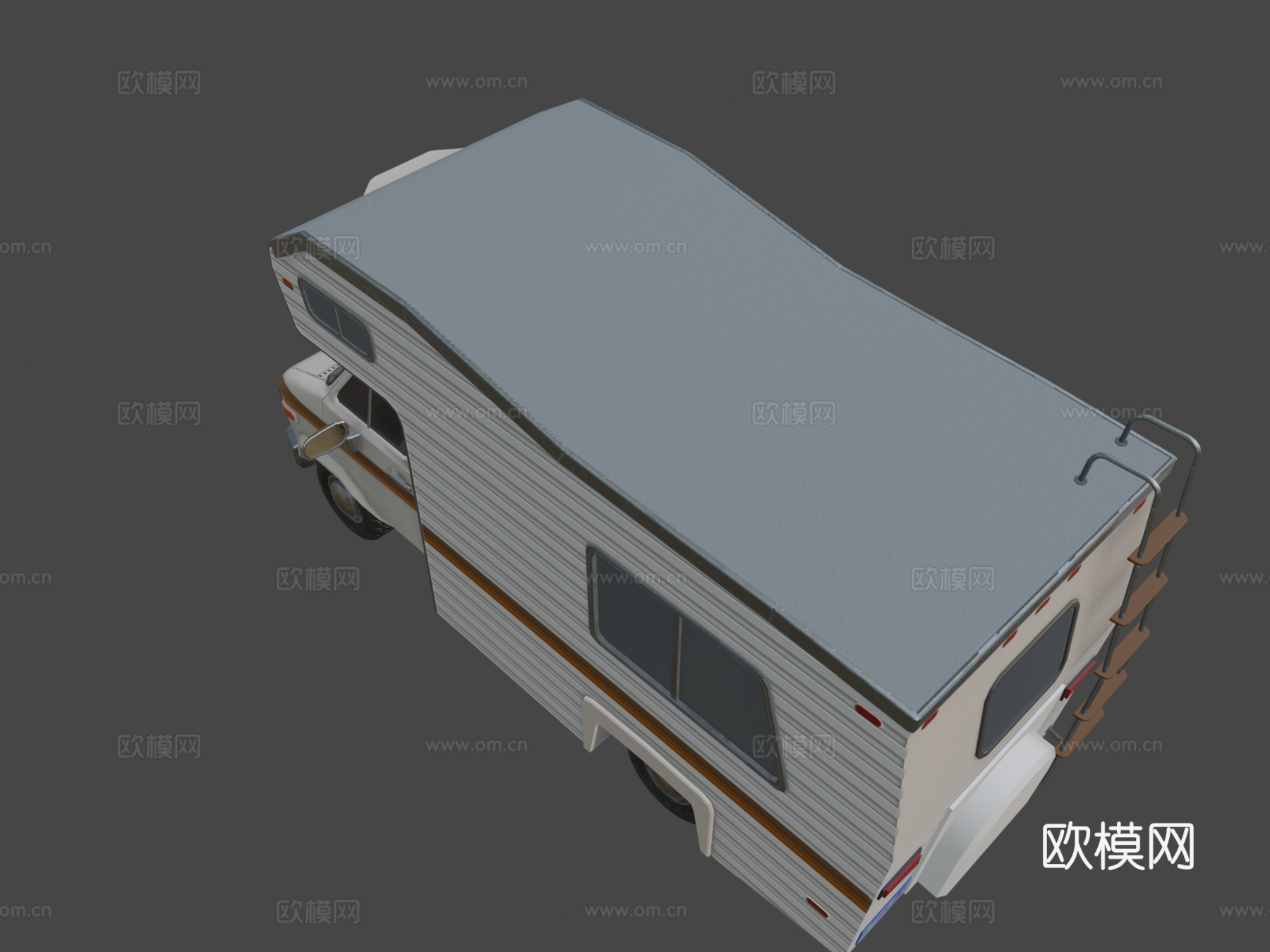 年代露营车su模型