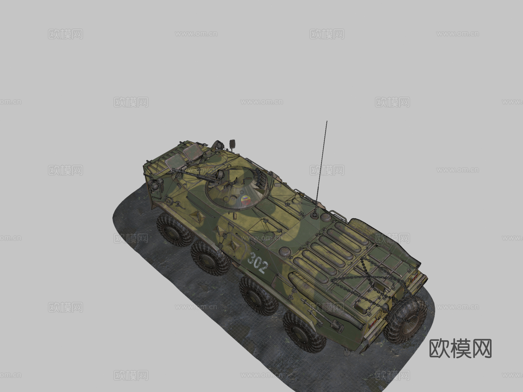 BTR80装甲车su模型