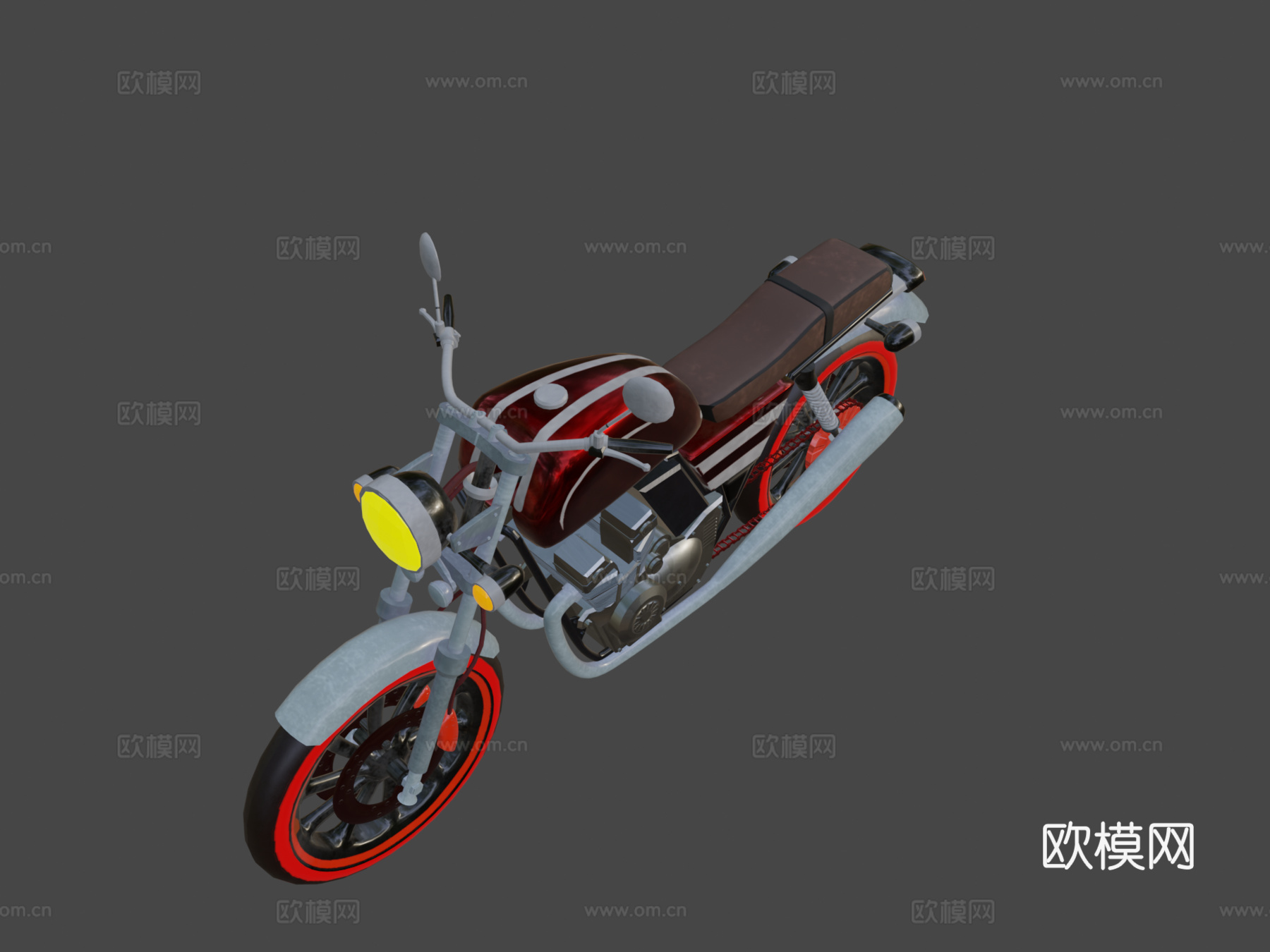 经典摩托车su模型