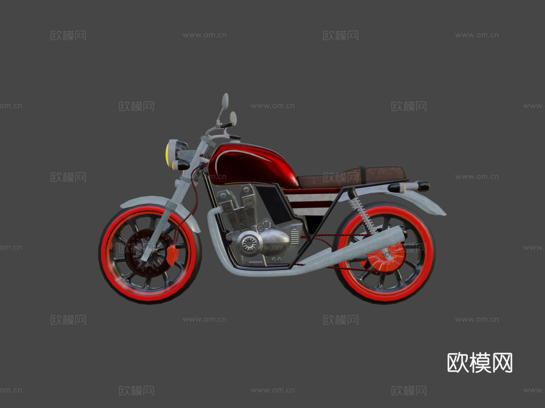 经典摩托车su模型