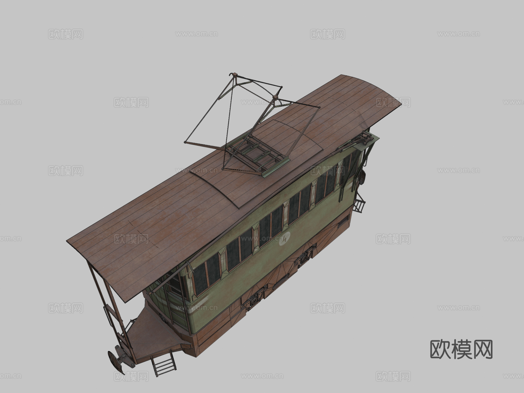 窄轨电力机车su模型