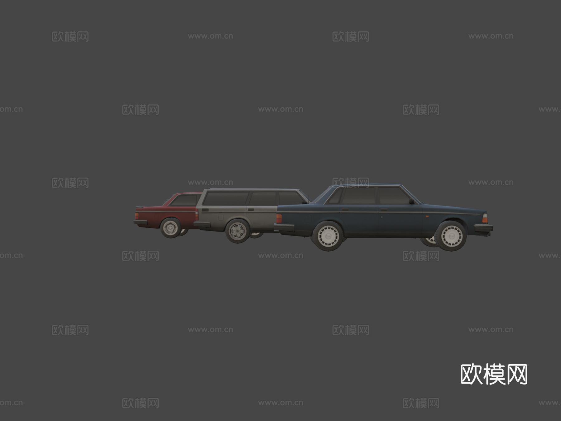 款沃尔沃200系列su模型