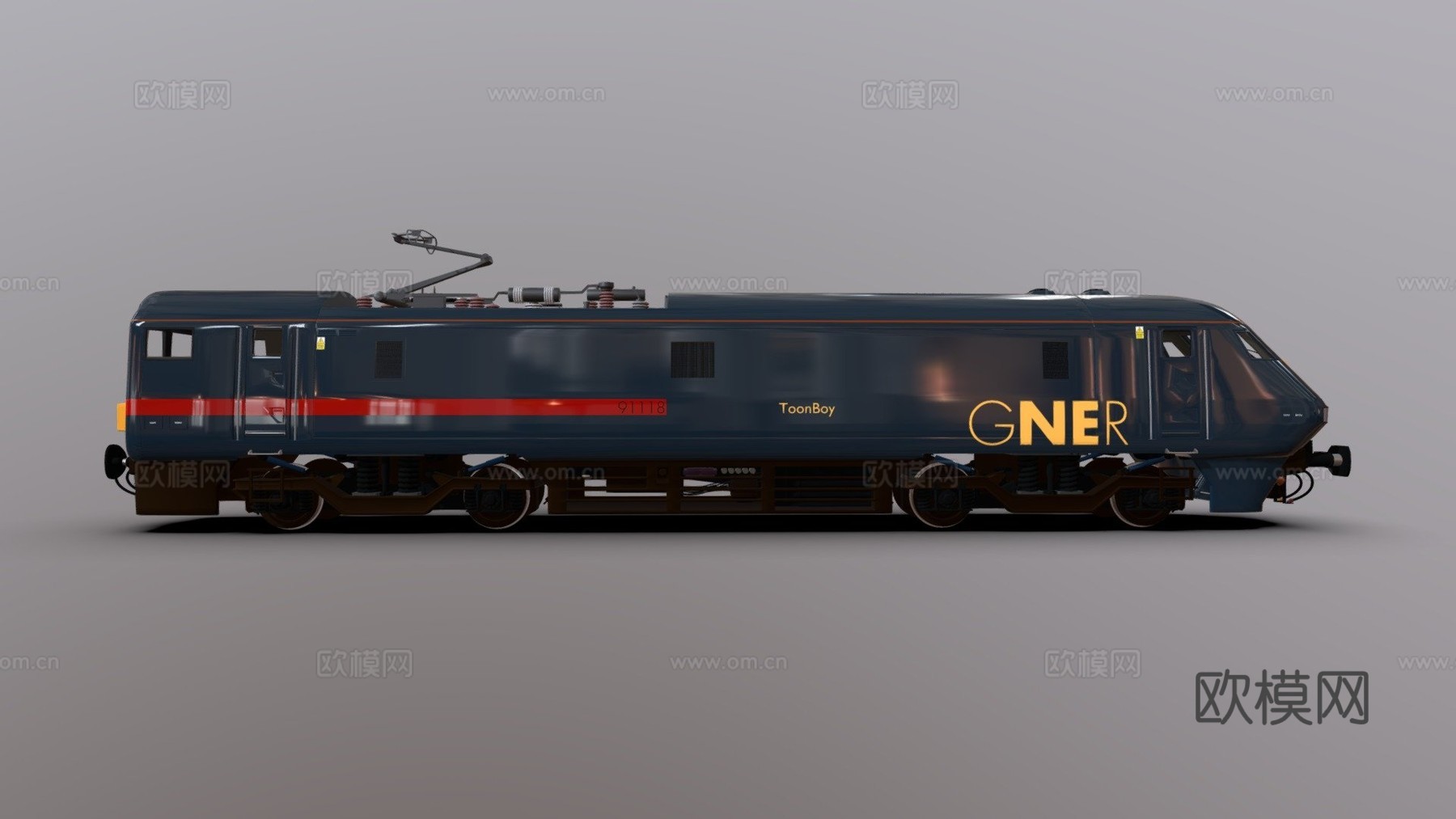 火车91级动力单元GNER涂装su模型