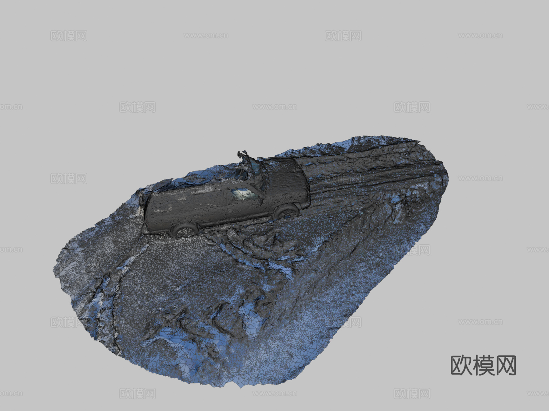 雪中的雪佛兰su模型