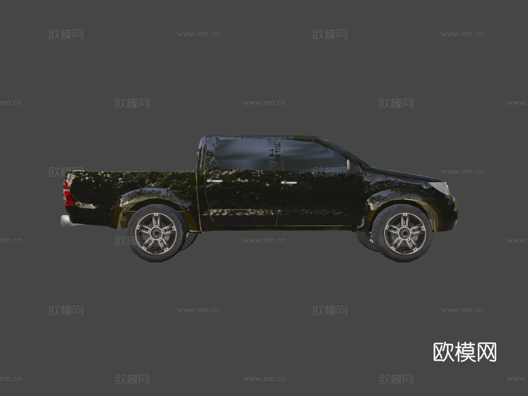 丰田海拉克斯低多边形su模型