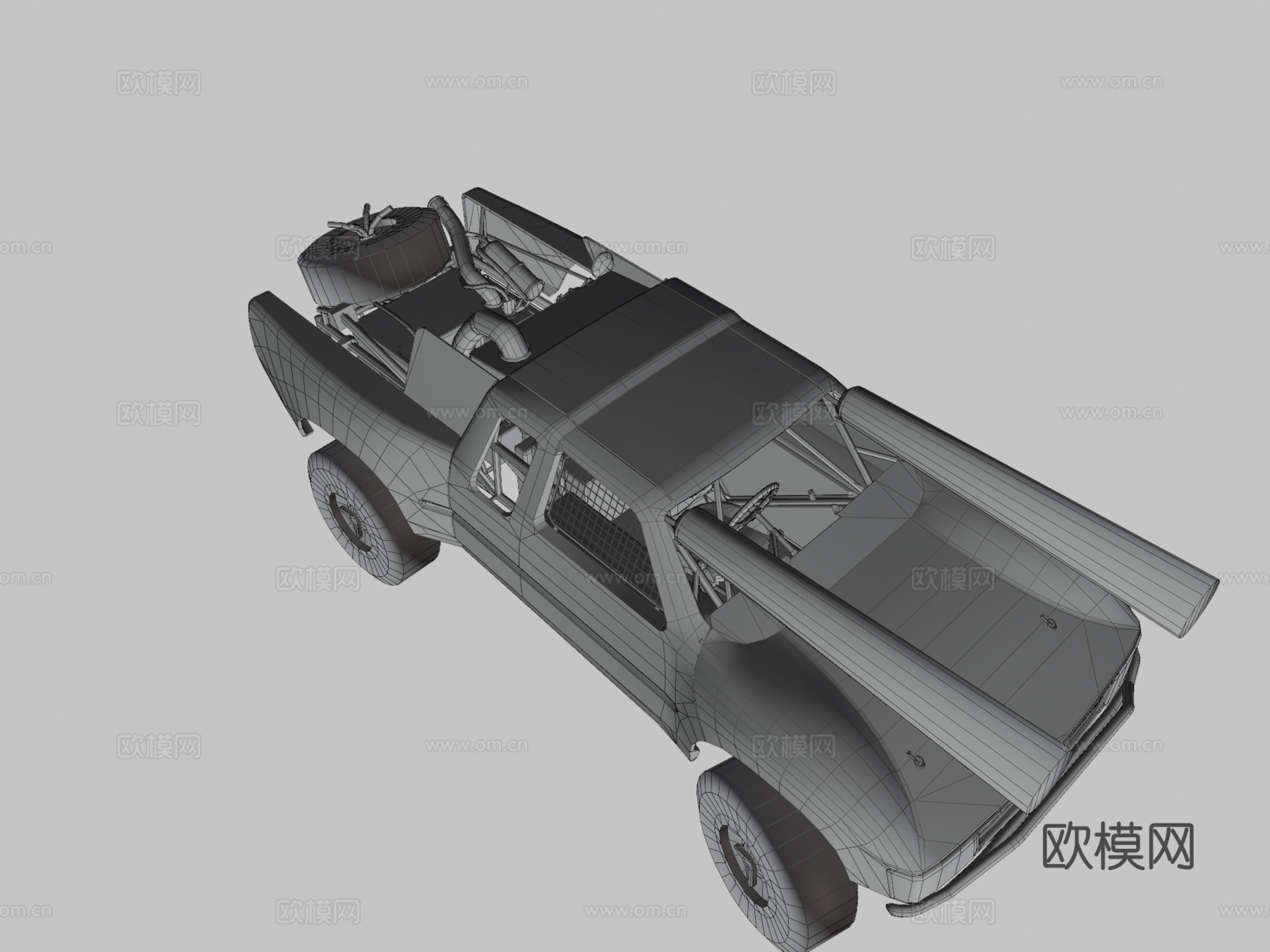 丰田巴哈奖杯卡车su模型