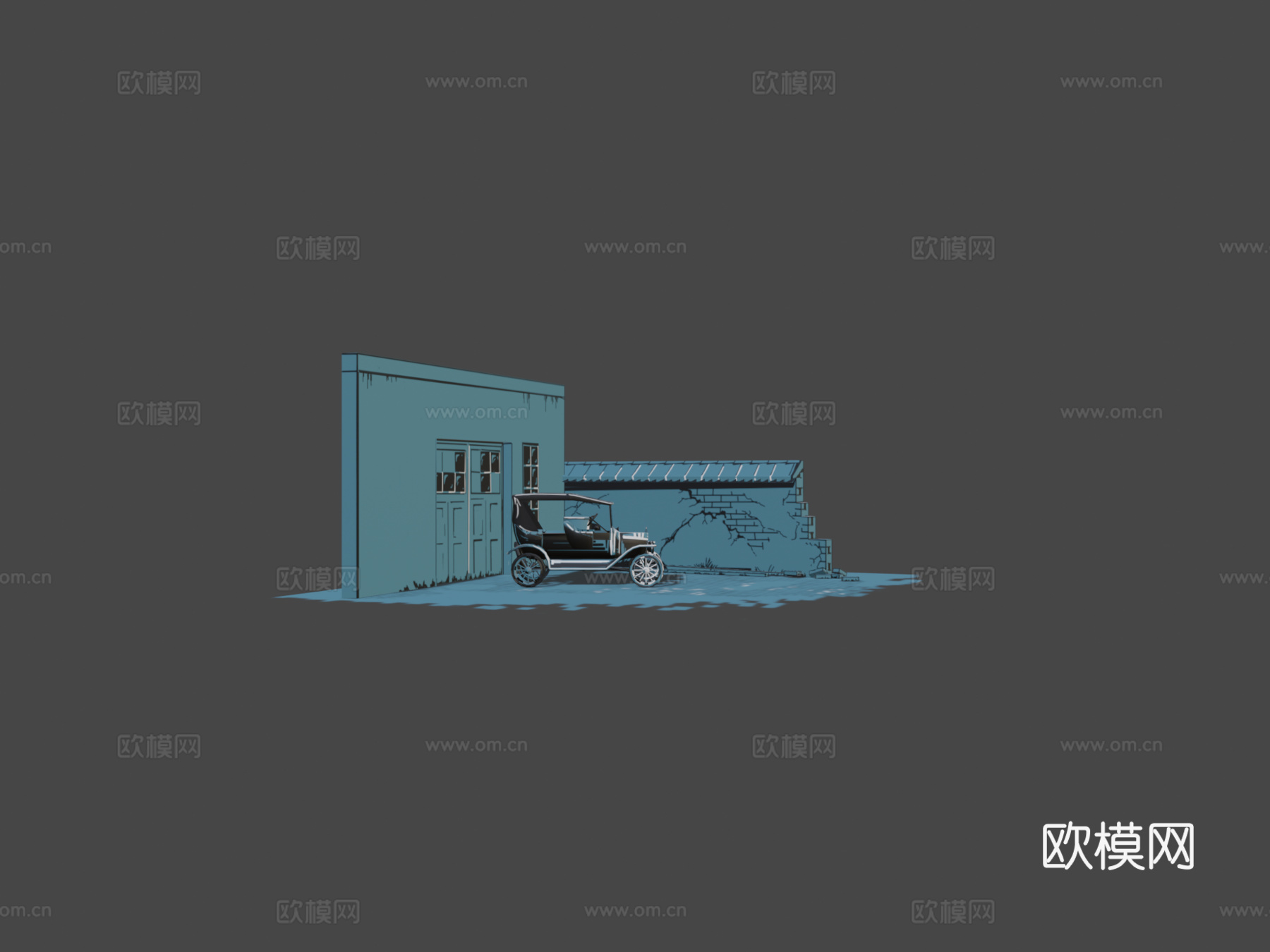 老爷车T型su模型