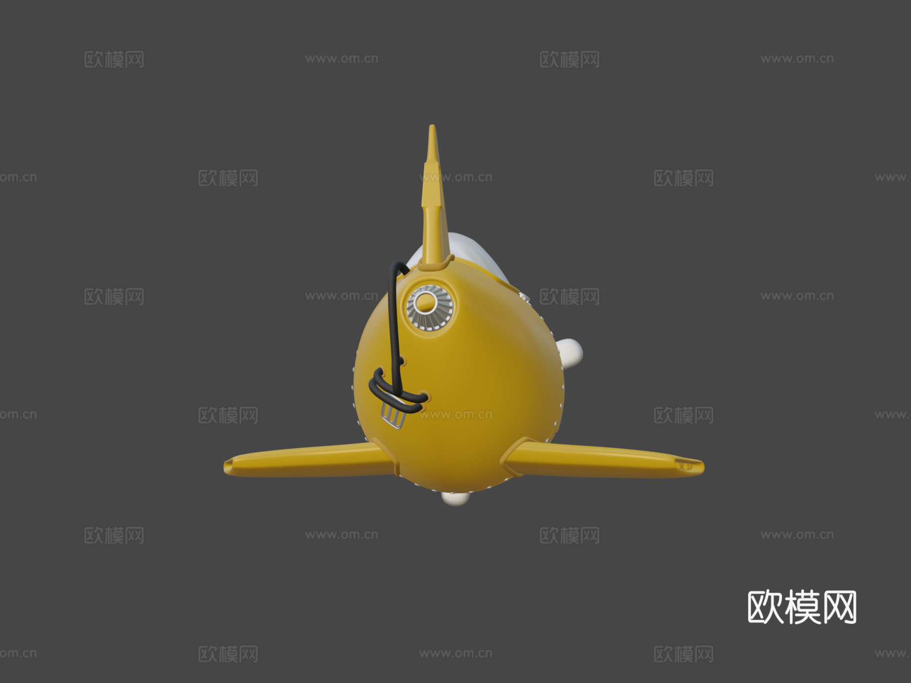 卡通飞机su模型