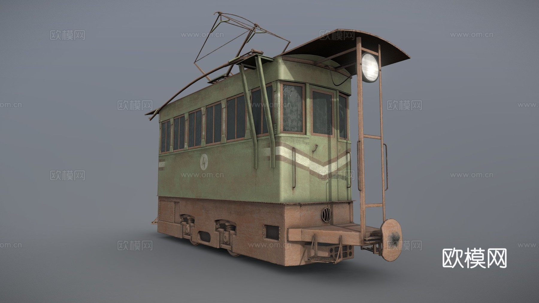 窄轨电力机车su模型