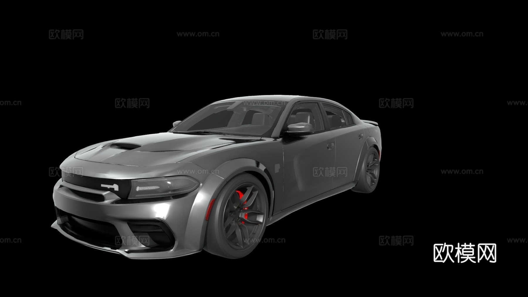 款道奇挑战者SRT地狱猫红眼su模型