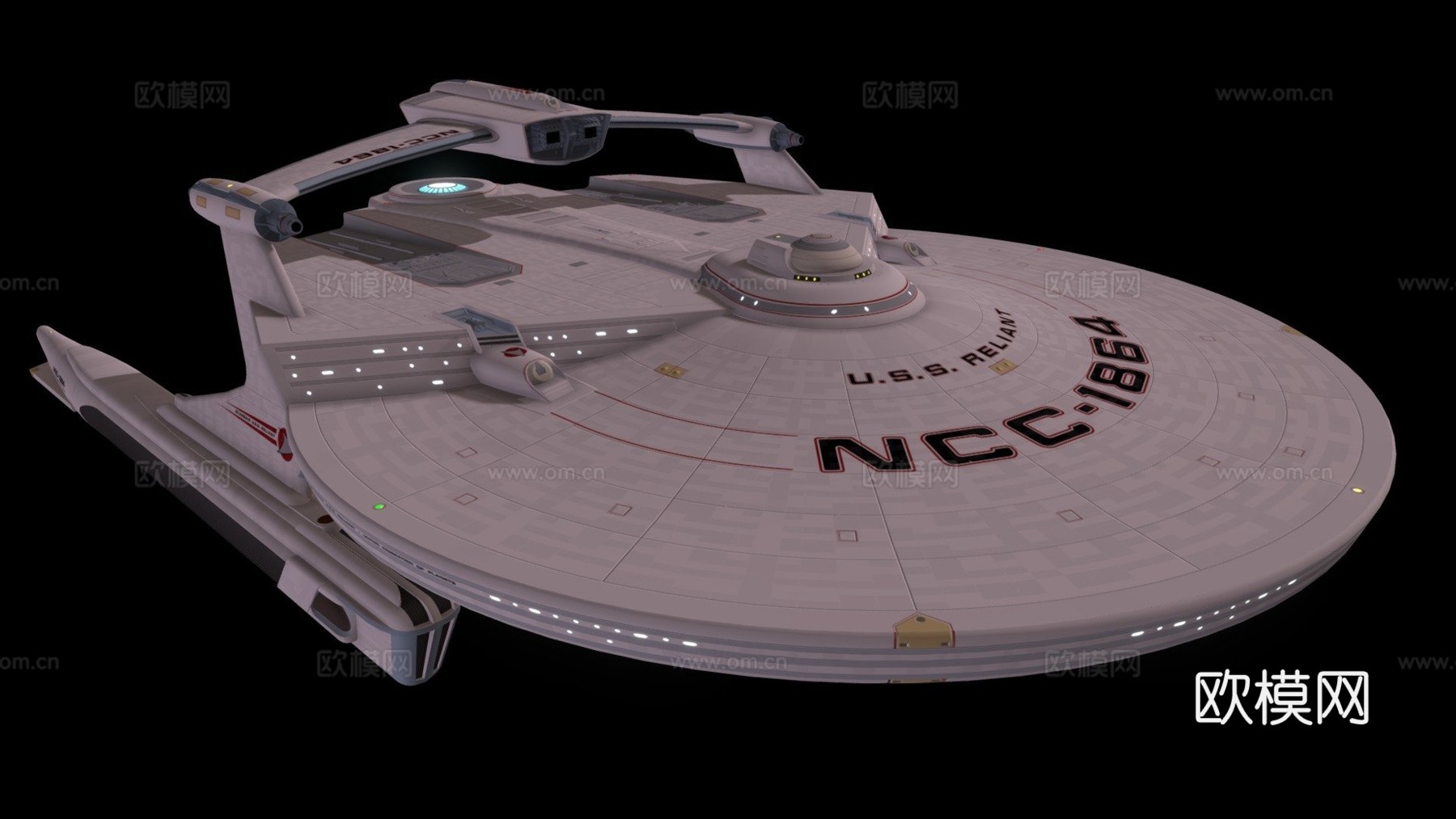米兰达级美国星舰信赖号NCC1864变体su模型
