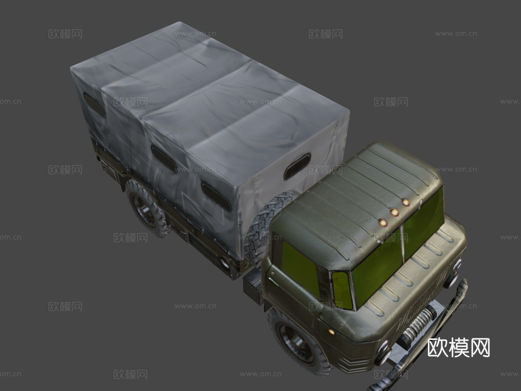 GAZ66越野卡车3d模型