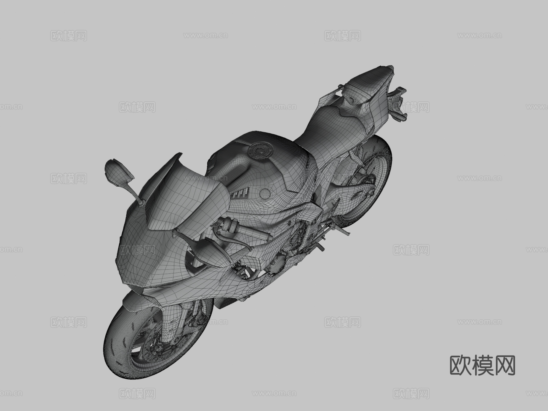 雅马哈R1超级运动摩托车su模型
