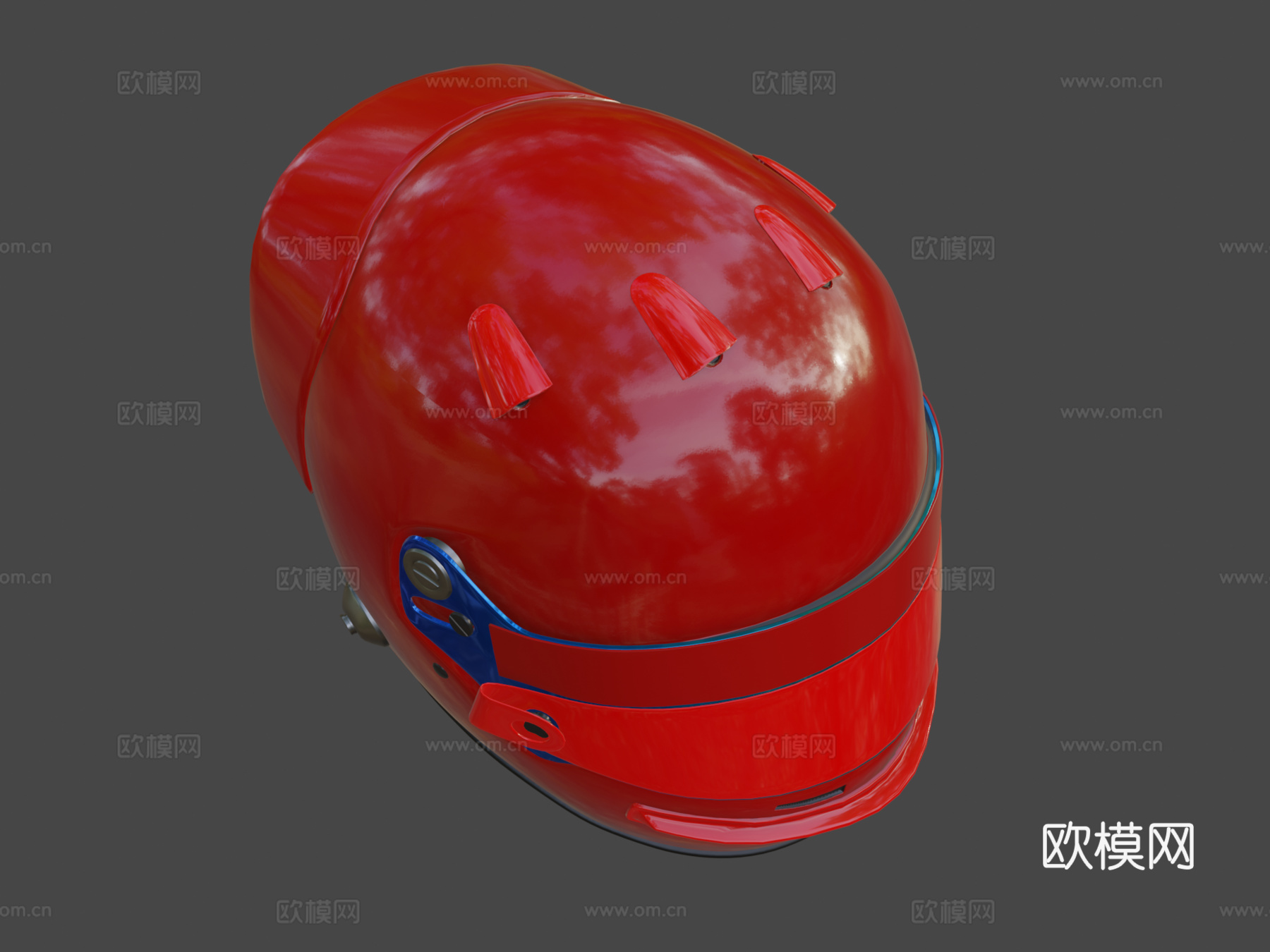现代F1赛车头盔su模型